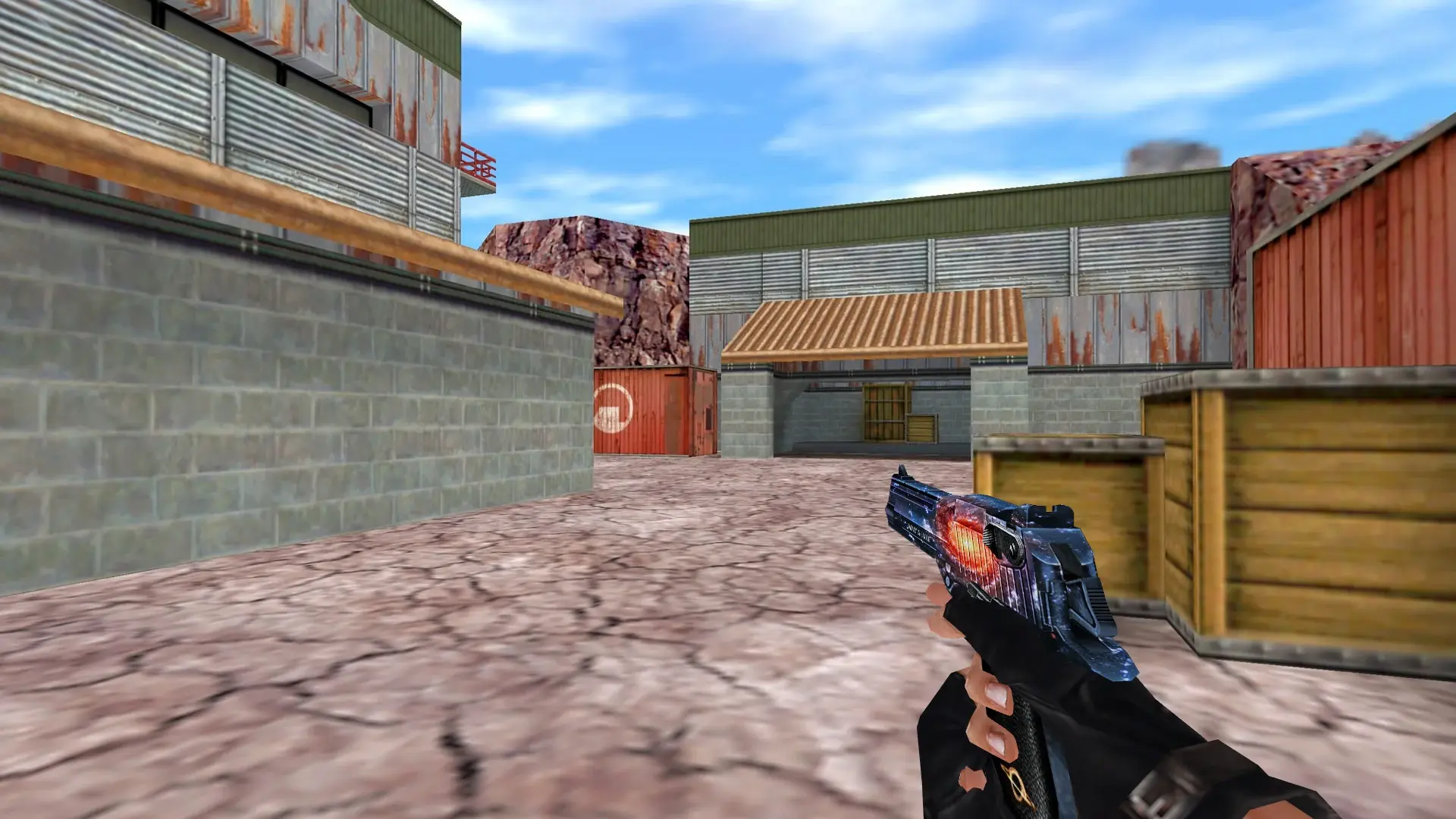 Desert Eagle — Galaxy Weapon Set — de_nuke (first person)