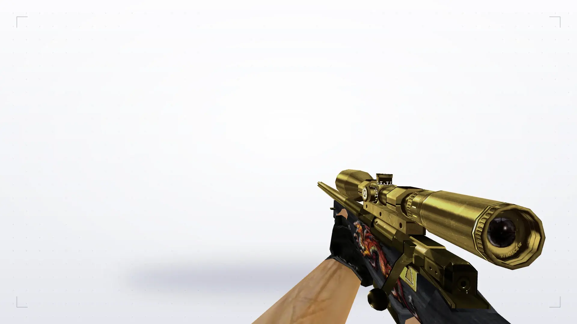 AWP — Gold Dragon Pack — first person
