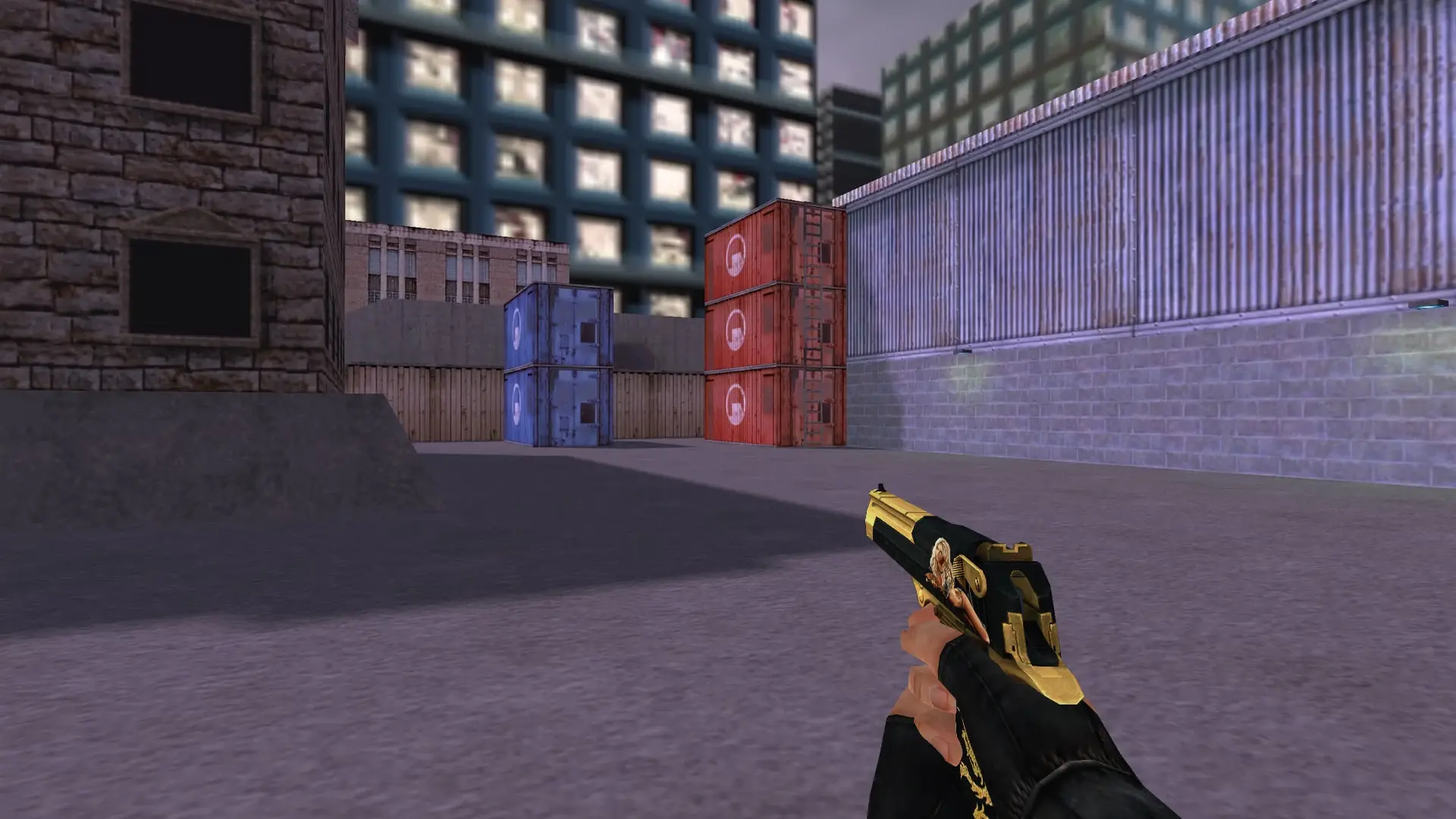 Desert Eagle — Gold Dragon Pack — cs_assault (first person)