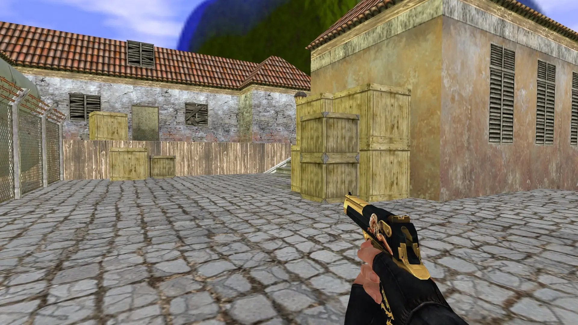 Desert Eagle — Gold Dragon Pack — de_inferno (first person)