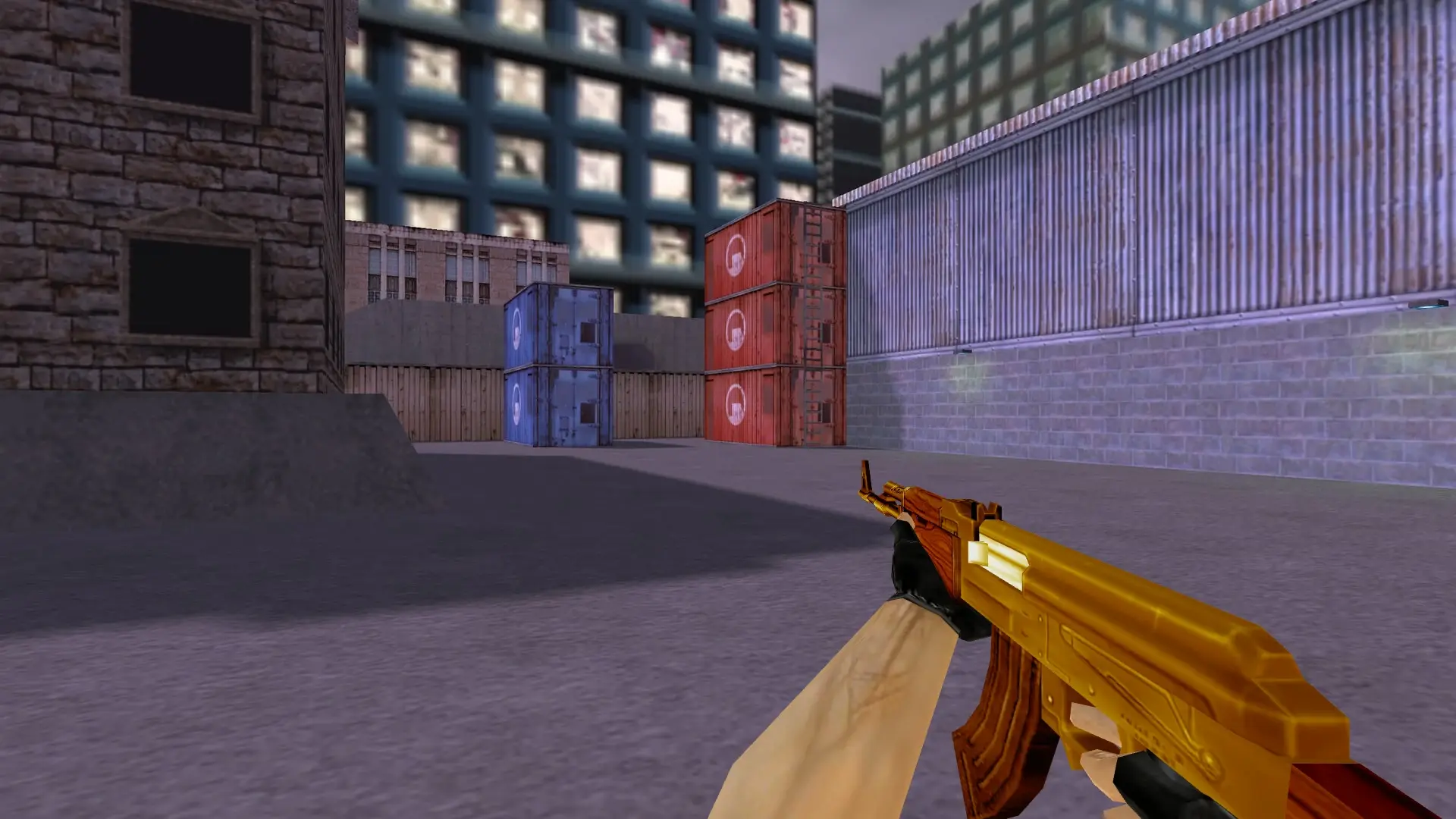 AK-47 — Gold Weapons Pack V3 — cs_assault (first person)