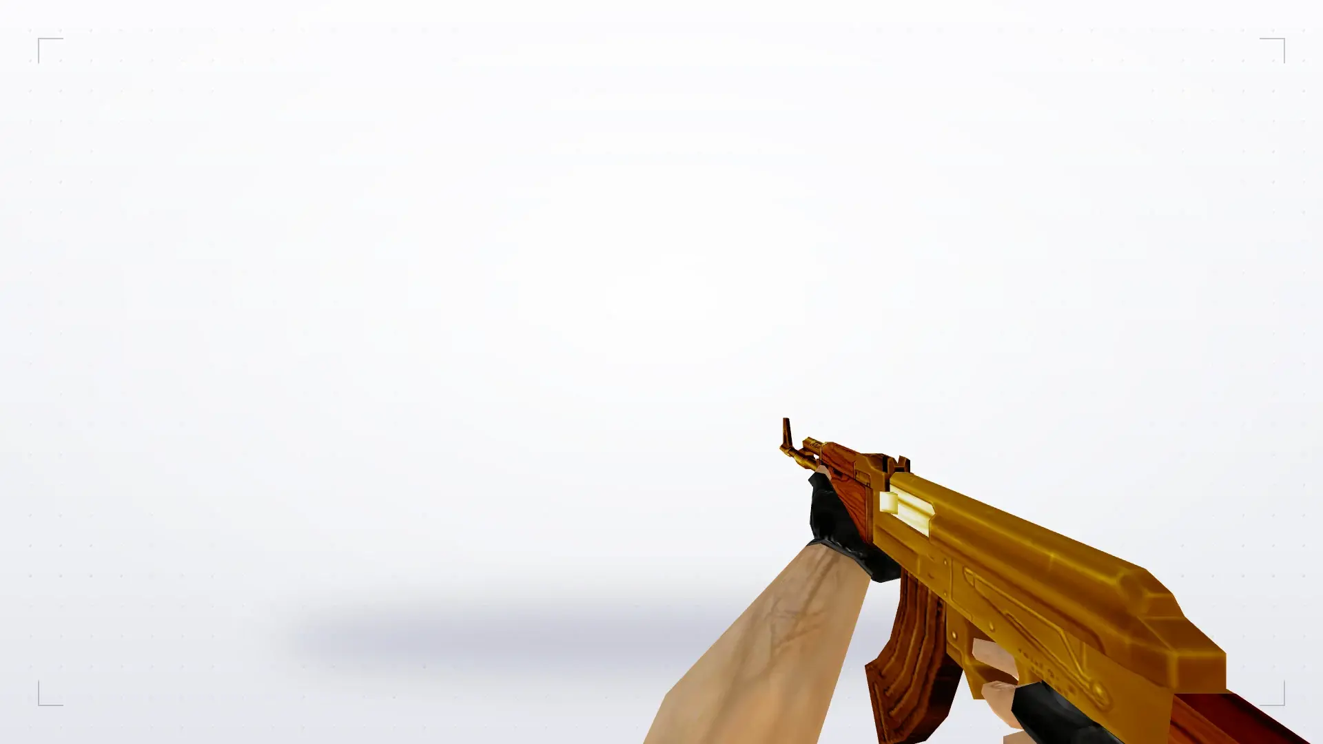 AK-47 — Gold Weapons Pack V3 — first person