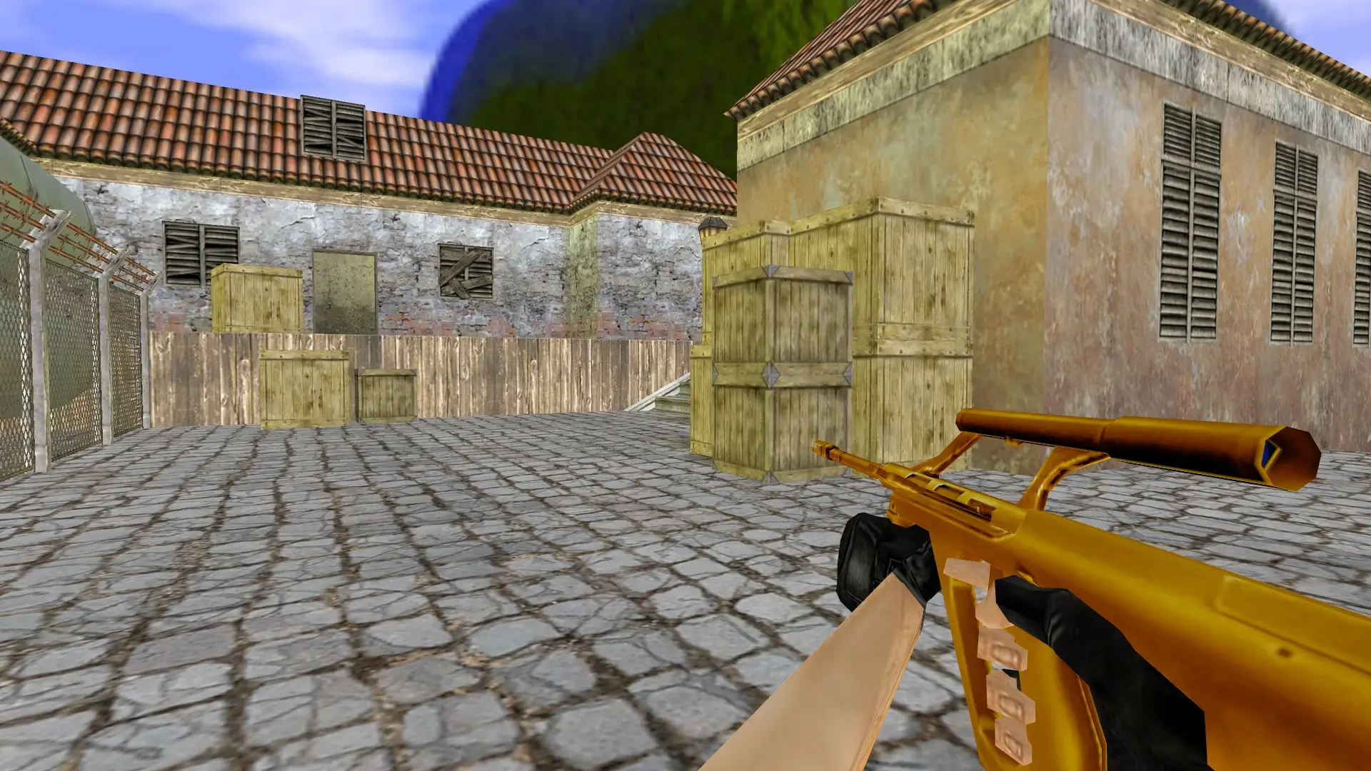 AUG — Gold Weapons Pack V3 — de_inferno (first person)