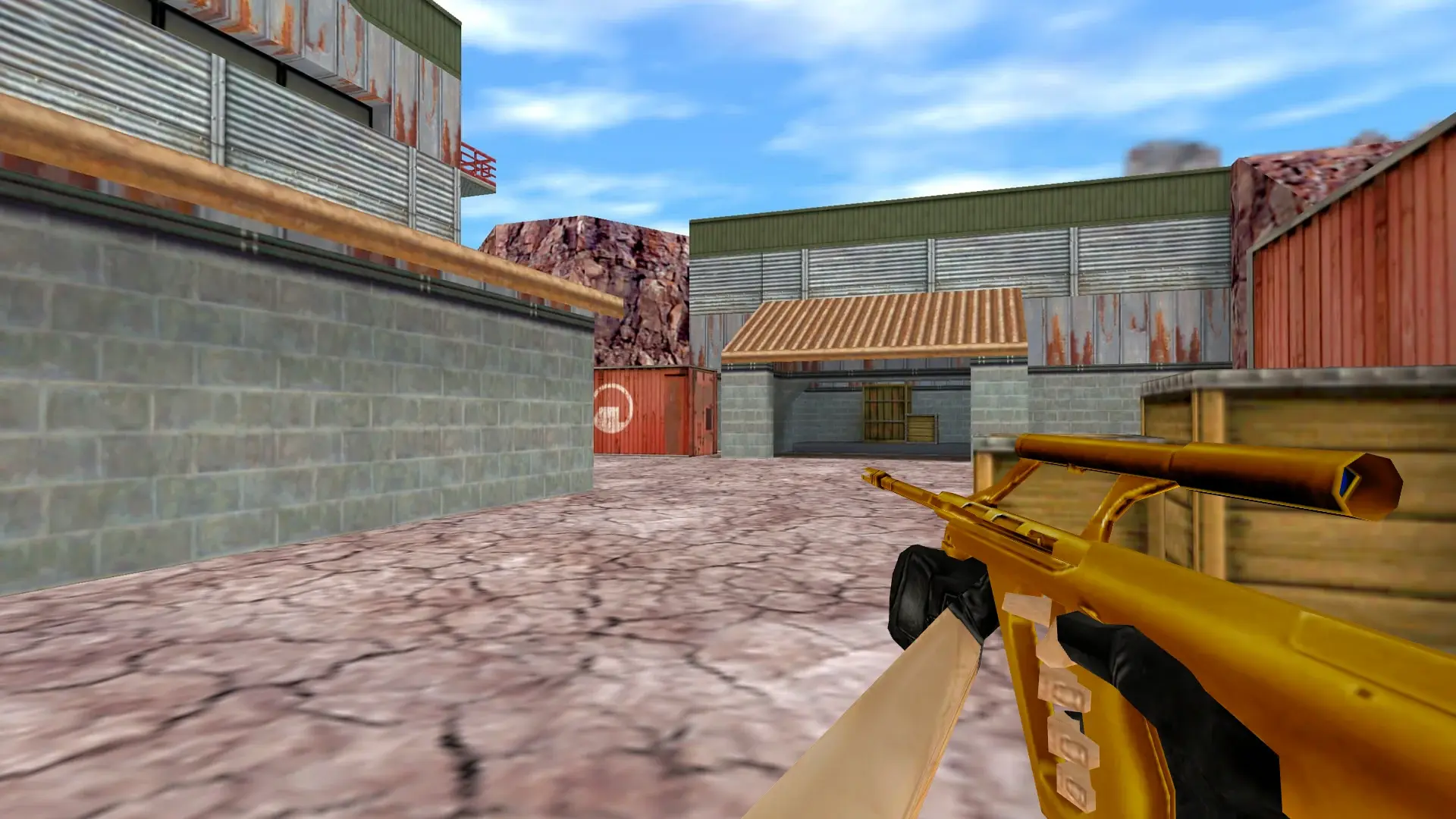 AUG — Gold Weapons Pack V3 — de_nuke (first person)