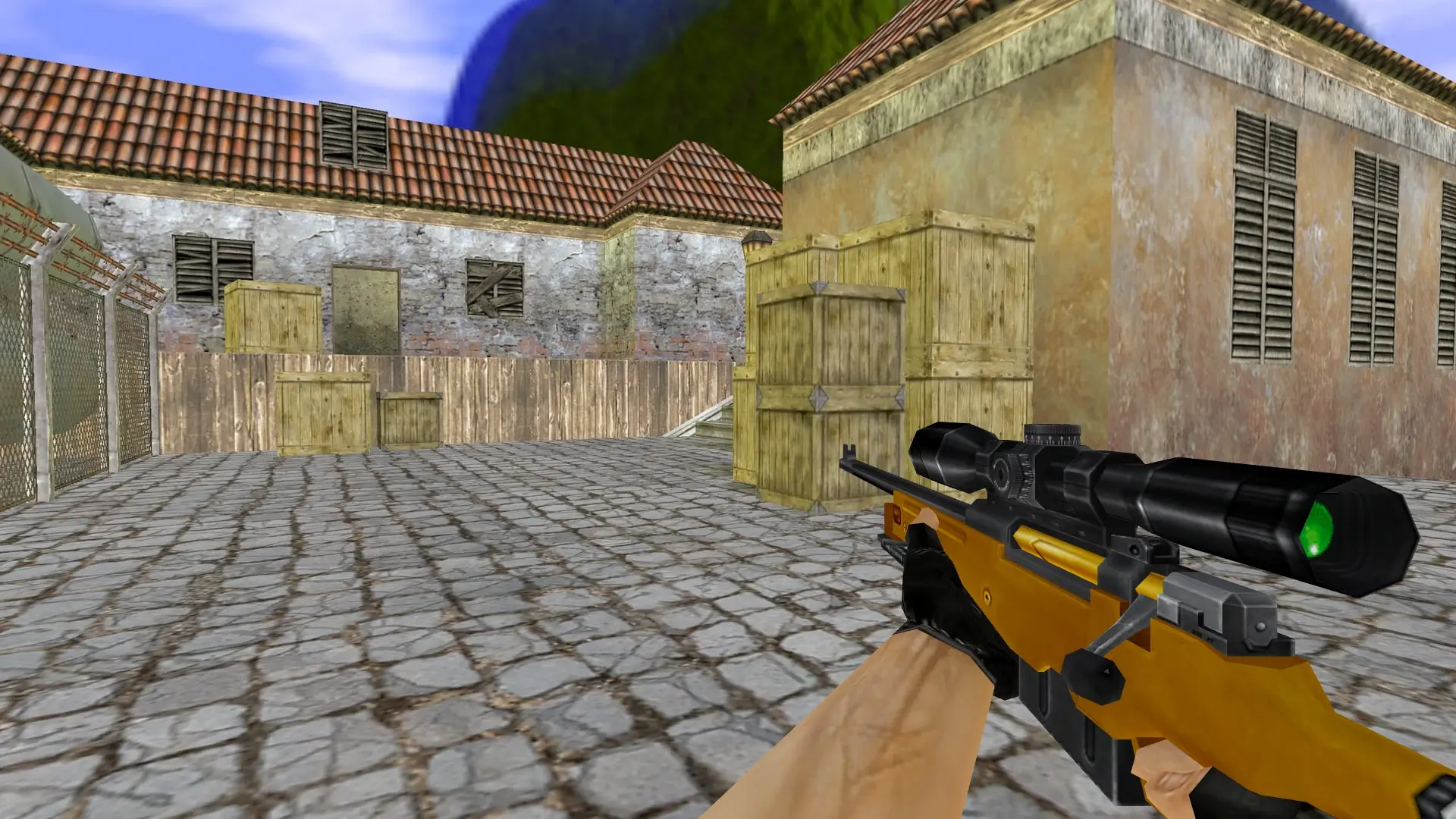 AWP — Gold Weapons Pack V3 — de_inferno (first person)