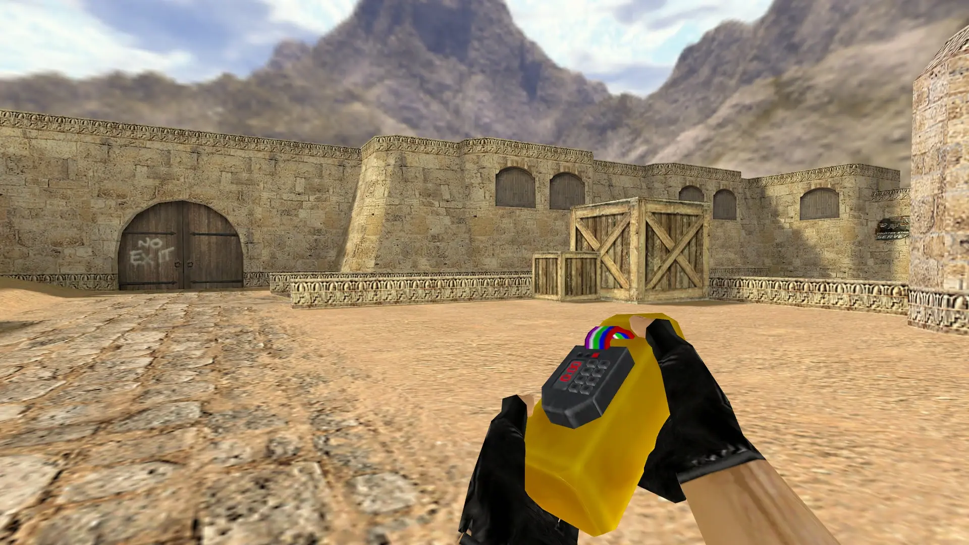 C4 — Gold Weapons Pack V3 — de_dust2 (first person)