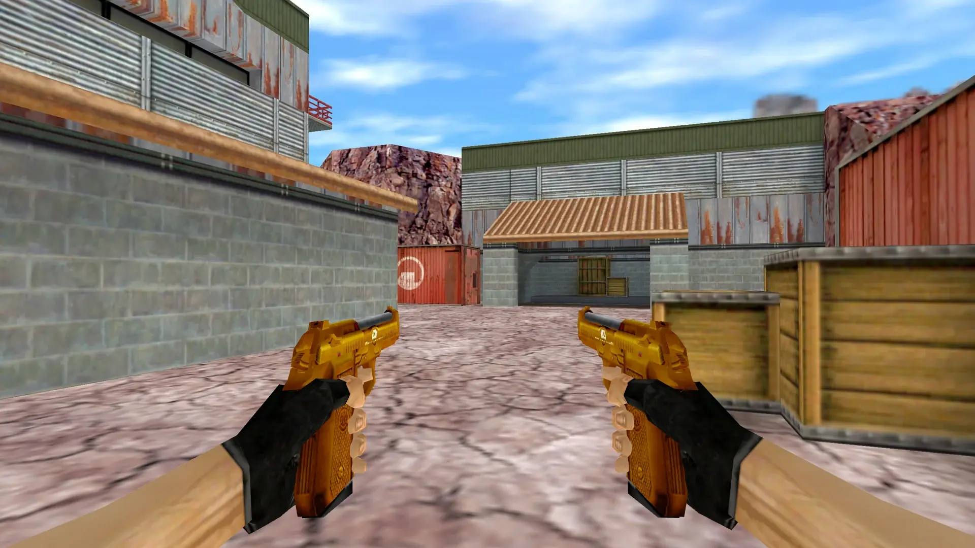 Dual Berettas — Gold Weapons Pack V3 — de_nuke (first person)