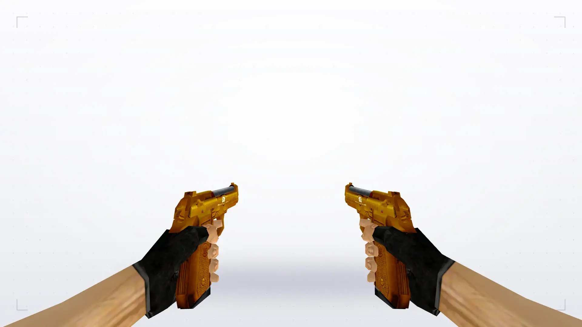 Dual Berettas — Gold Weapons Pack V3 — first person