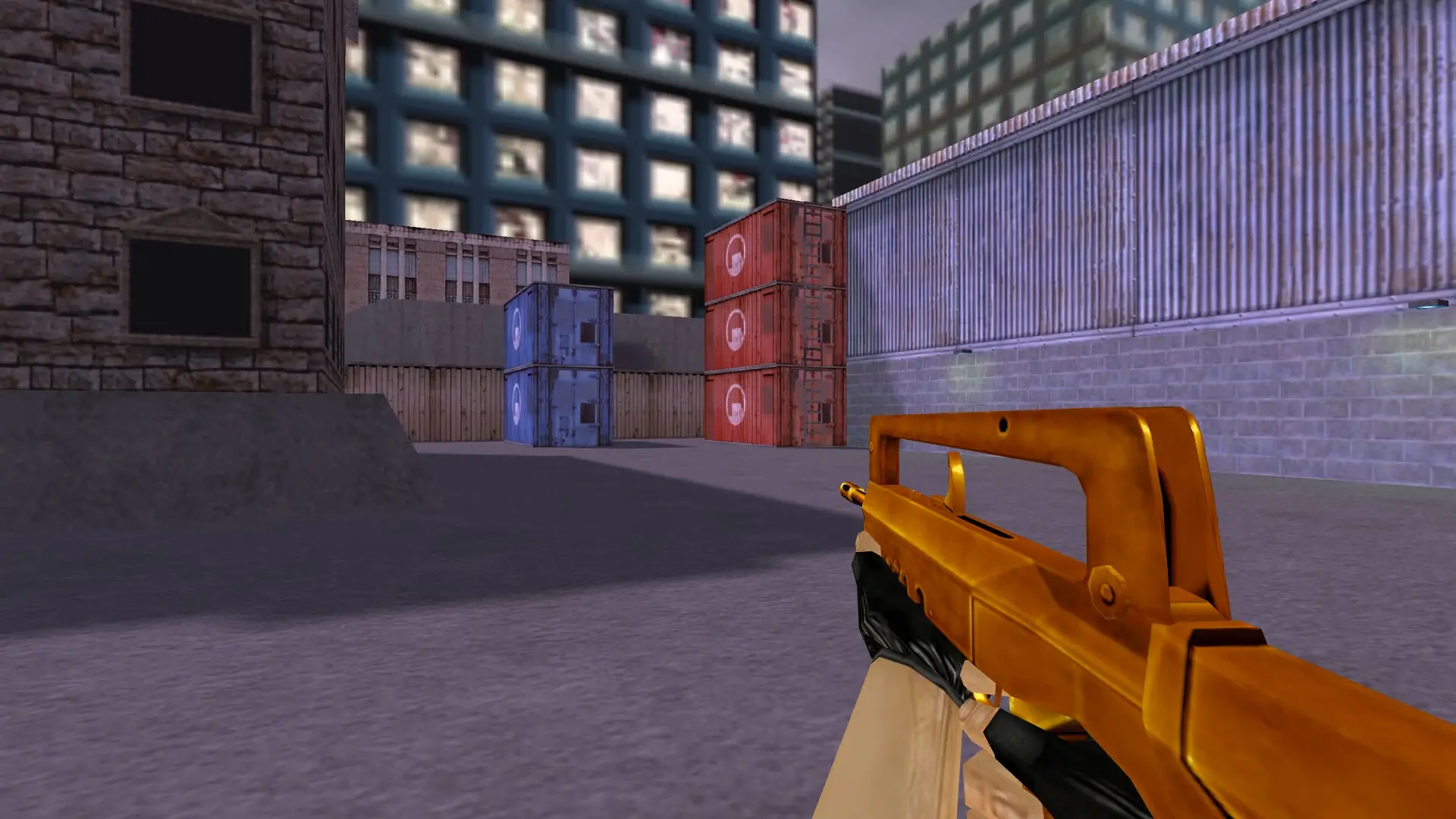 FAMAS — Gold Weapons Pack V3 — cs_assault (first person)