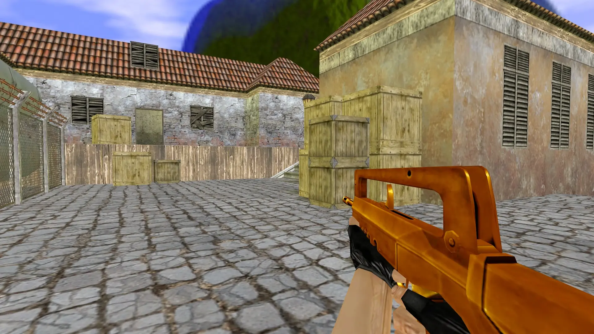 FAMAS — Gold Weapons Pack V3 — de_inferno (first person)