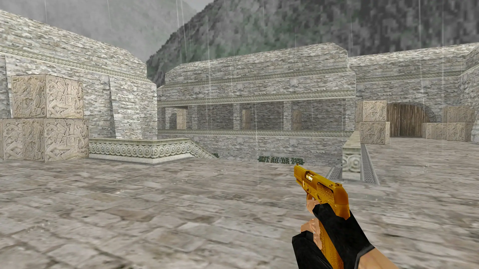 Five-SeveN — Gold Weapons Pack V3 — de_aztec (first person)