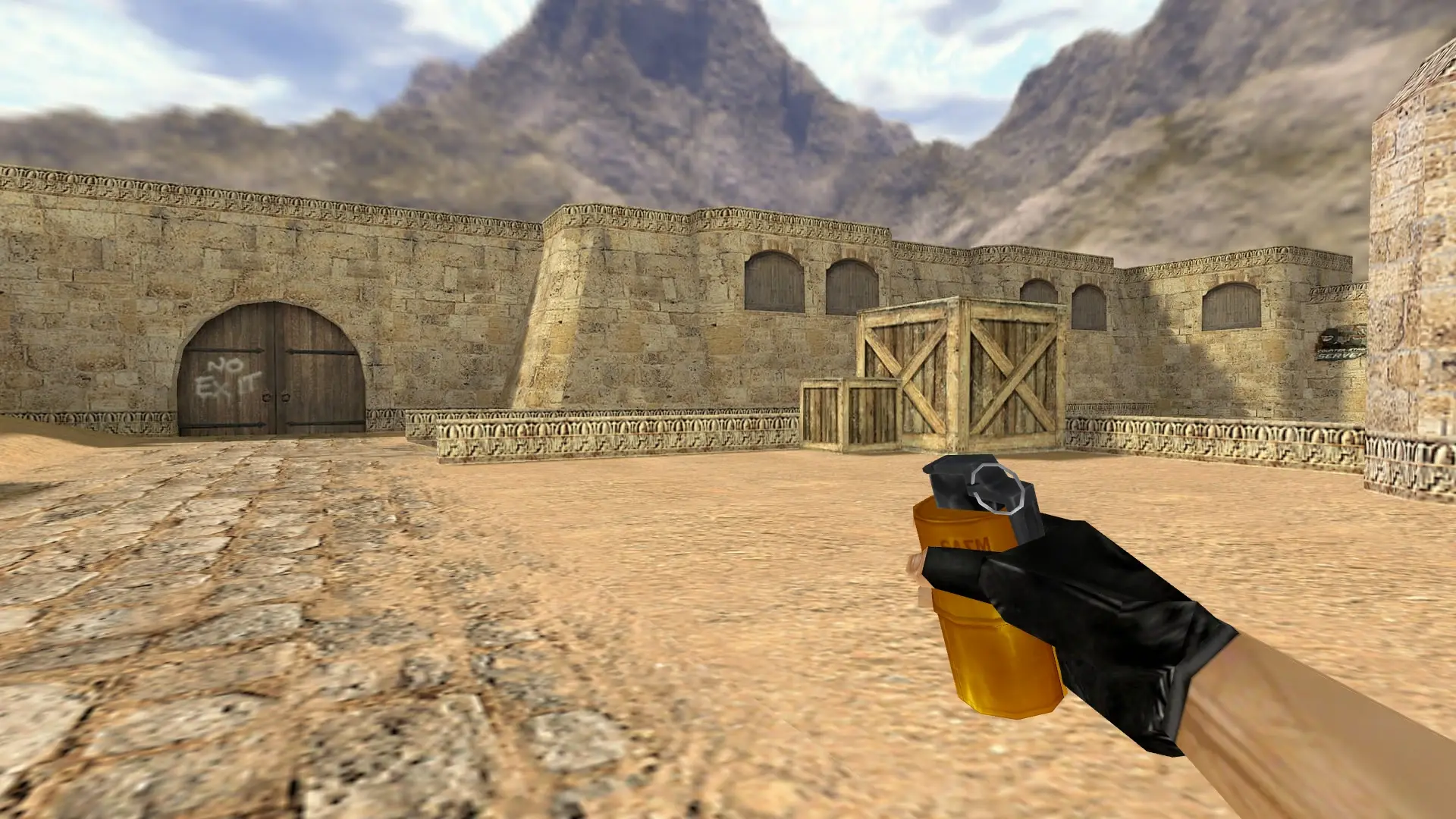 Flashbang — Gold Weapons Pack V3 — de_dust2 (first person)