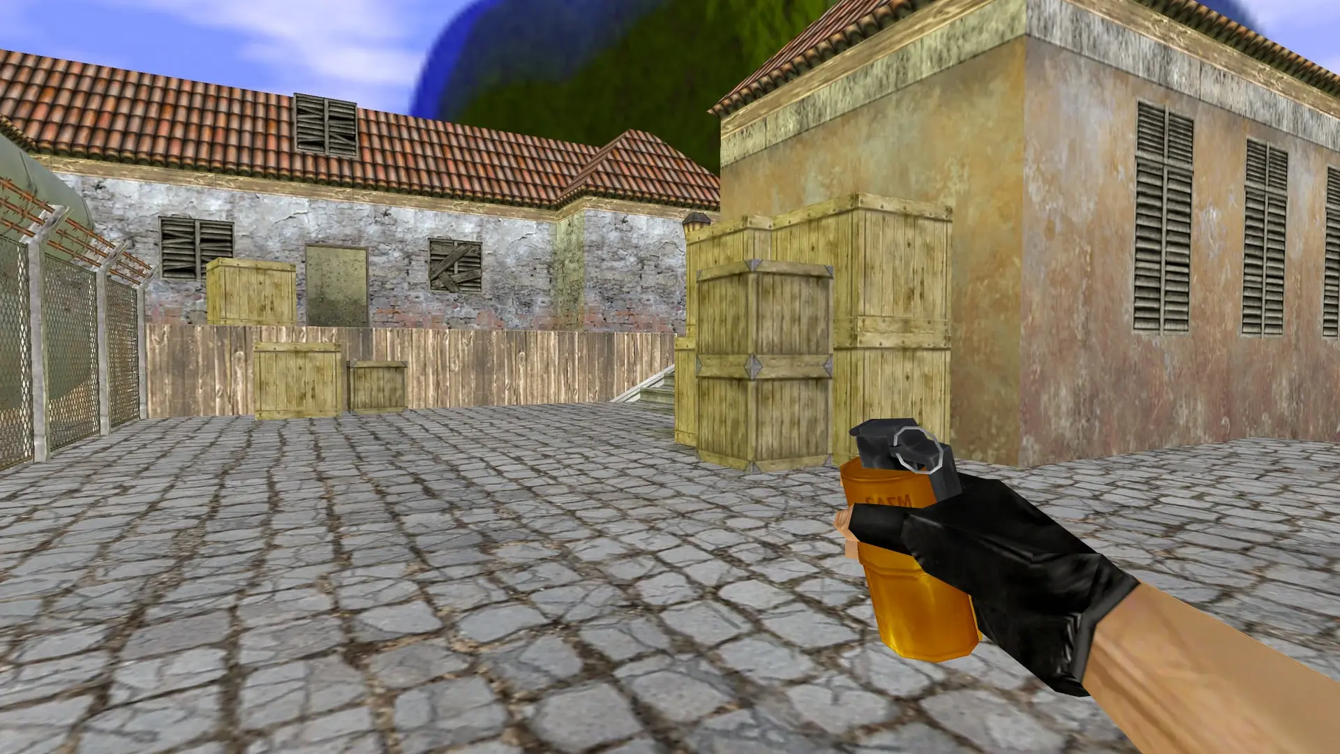 Flashbang — Gold Weapons Pack V3 — de_inferno (first person)
