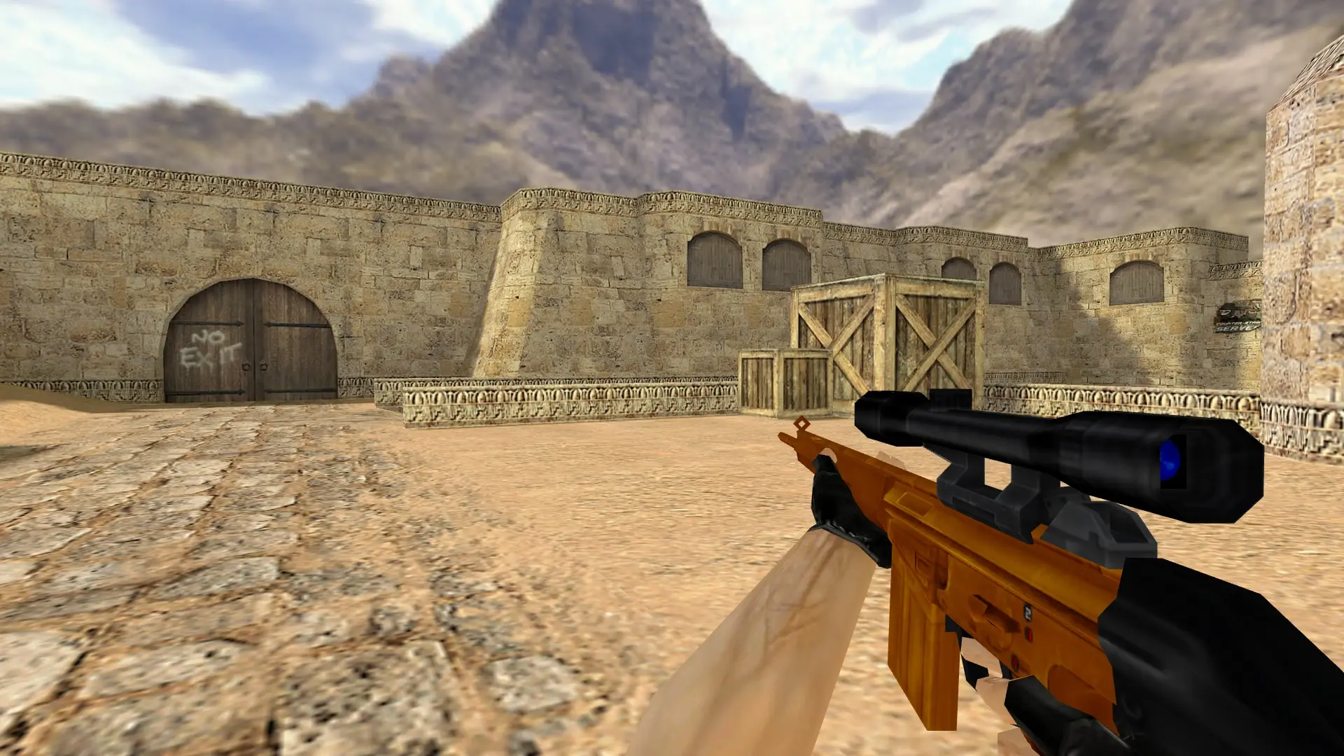 G3SG1 — Gold Weapons Pack V3 — de_dust2 (first person)