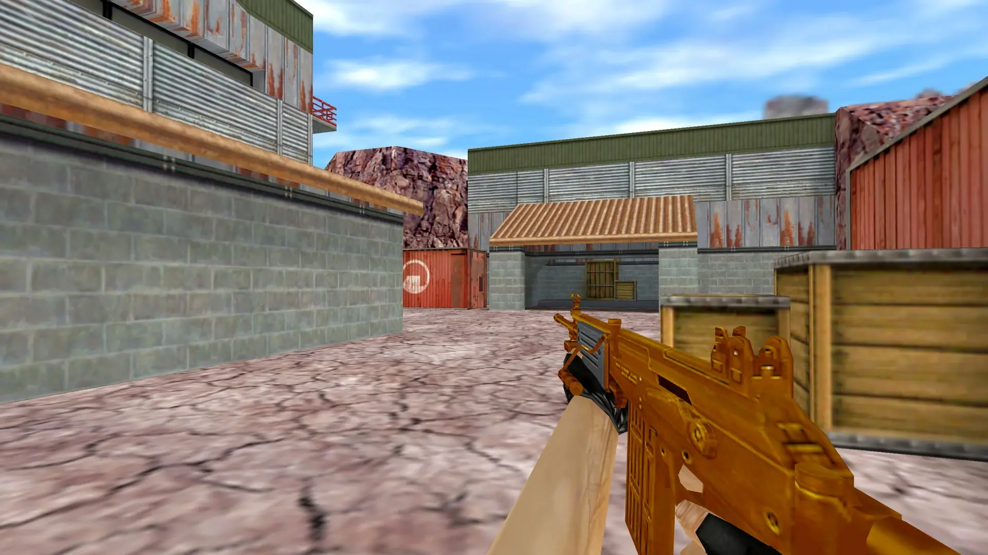 Galil AR — Gold Weapons Pack V3 — de_nuke (first person)