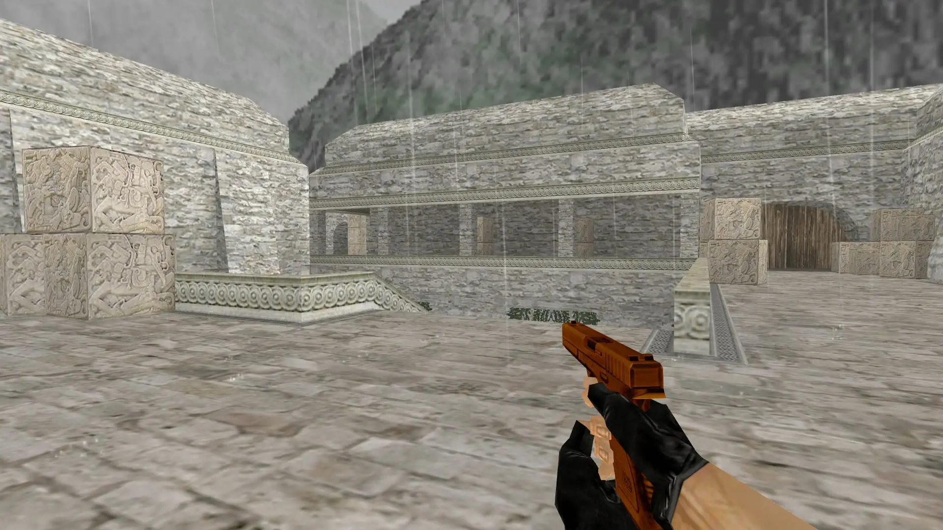 Glock-18 — Gold Weapons Pack V3 — de_aztec (first person)