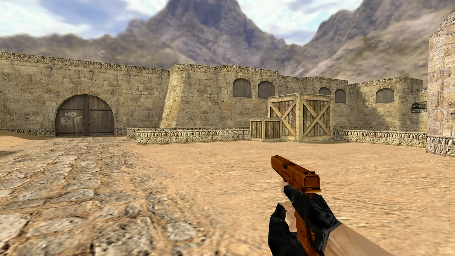 Glock-18 — Gold Weapons Pack V3 — de_dust2 (first person)