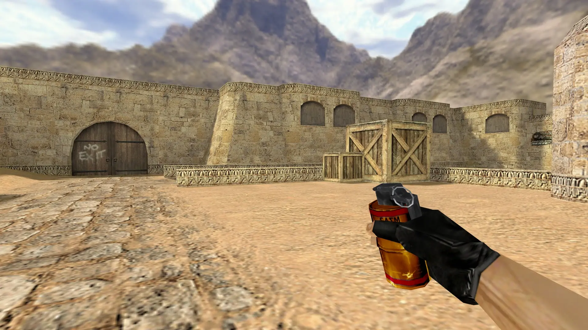 HE Grenade — Gold Weapons Pack V3 — de_dust2 (first person)