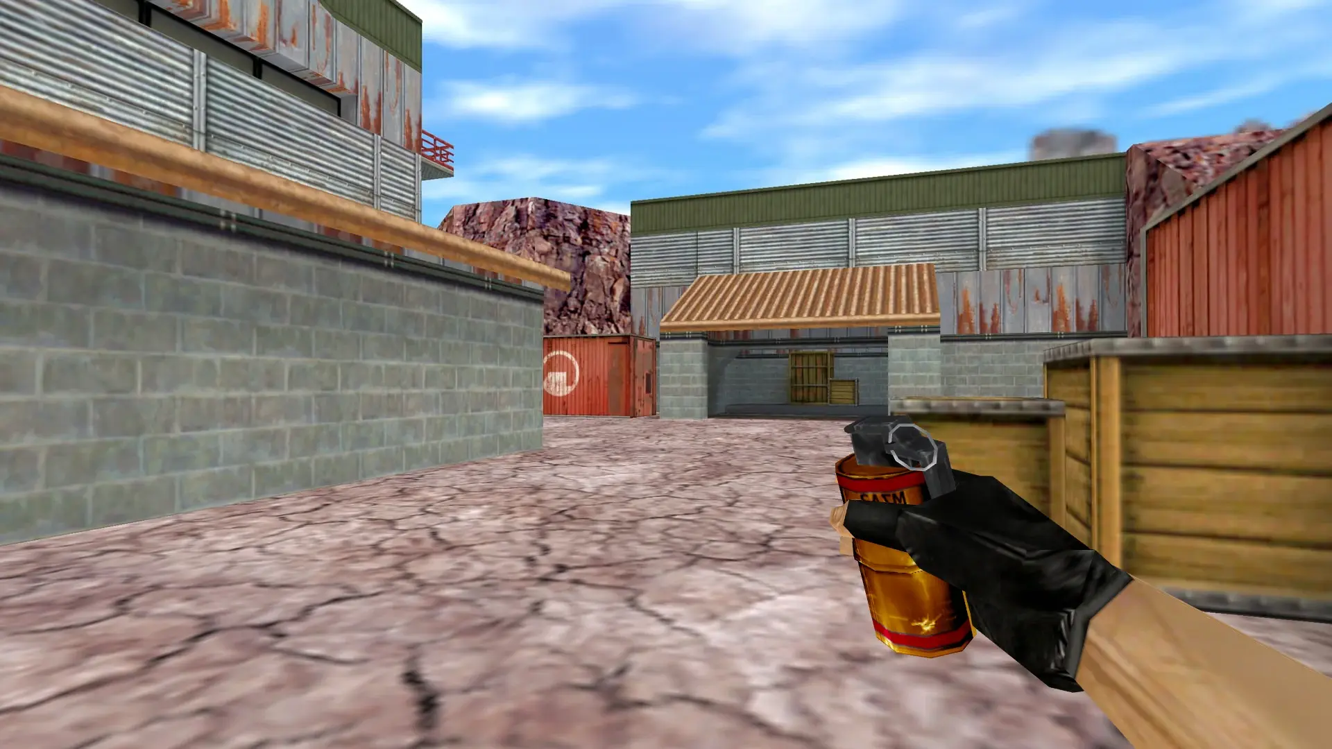 HE Grenade — Gold Weapons Pack V3 — de_nuke (first person)