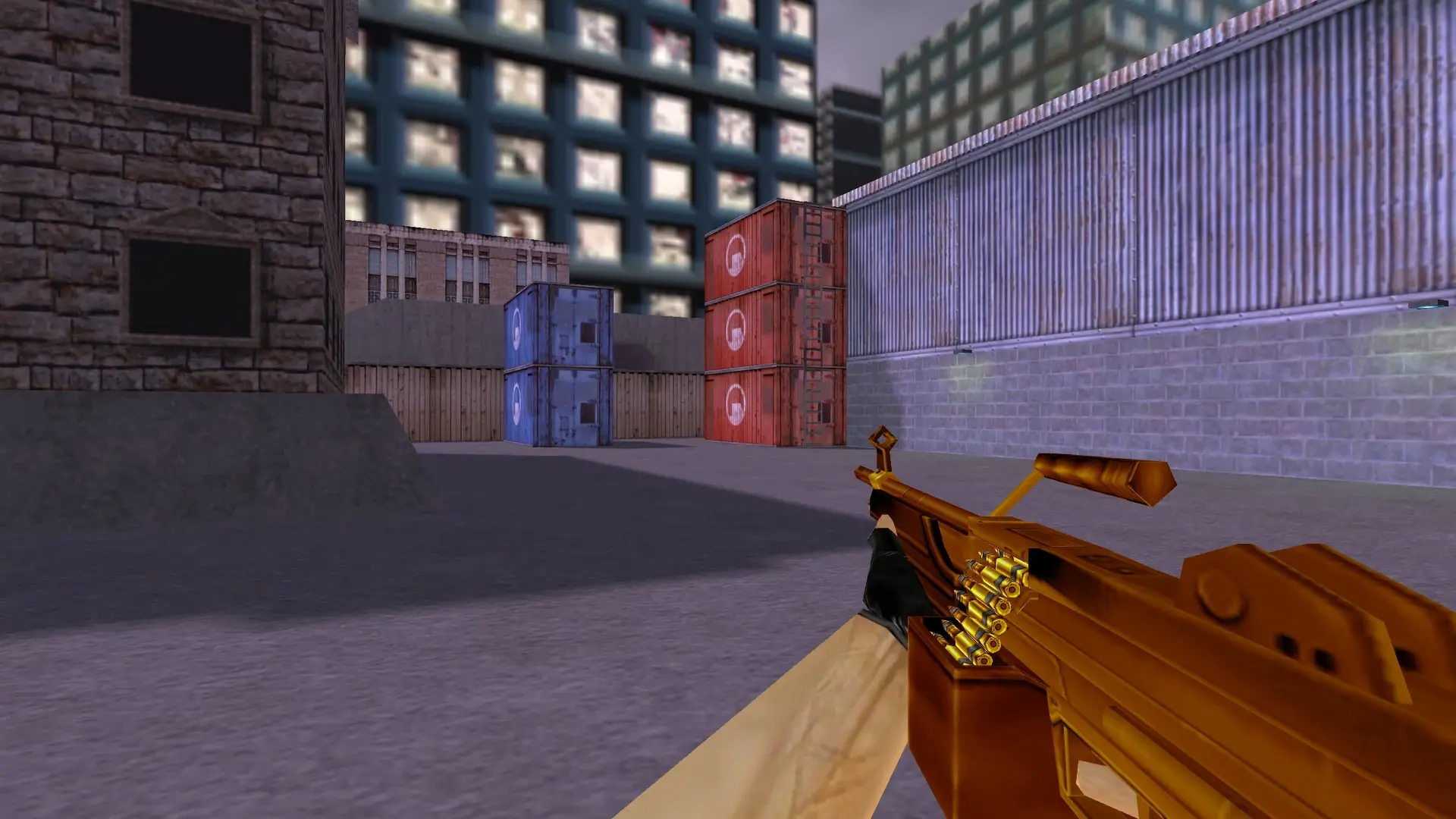 M249 — Gold Weapons Pack V3 — cs_assault (first person)