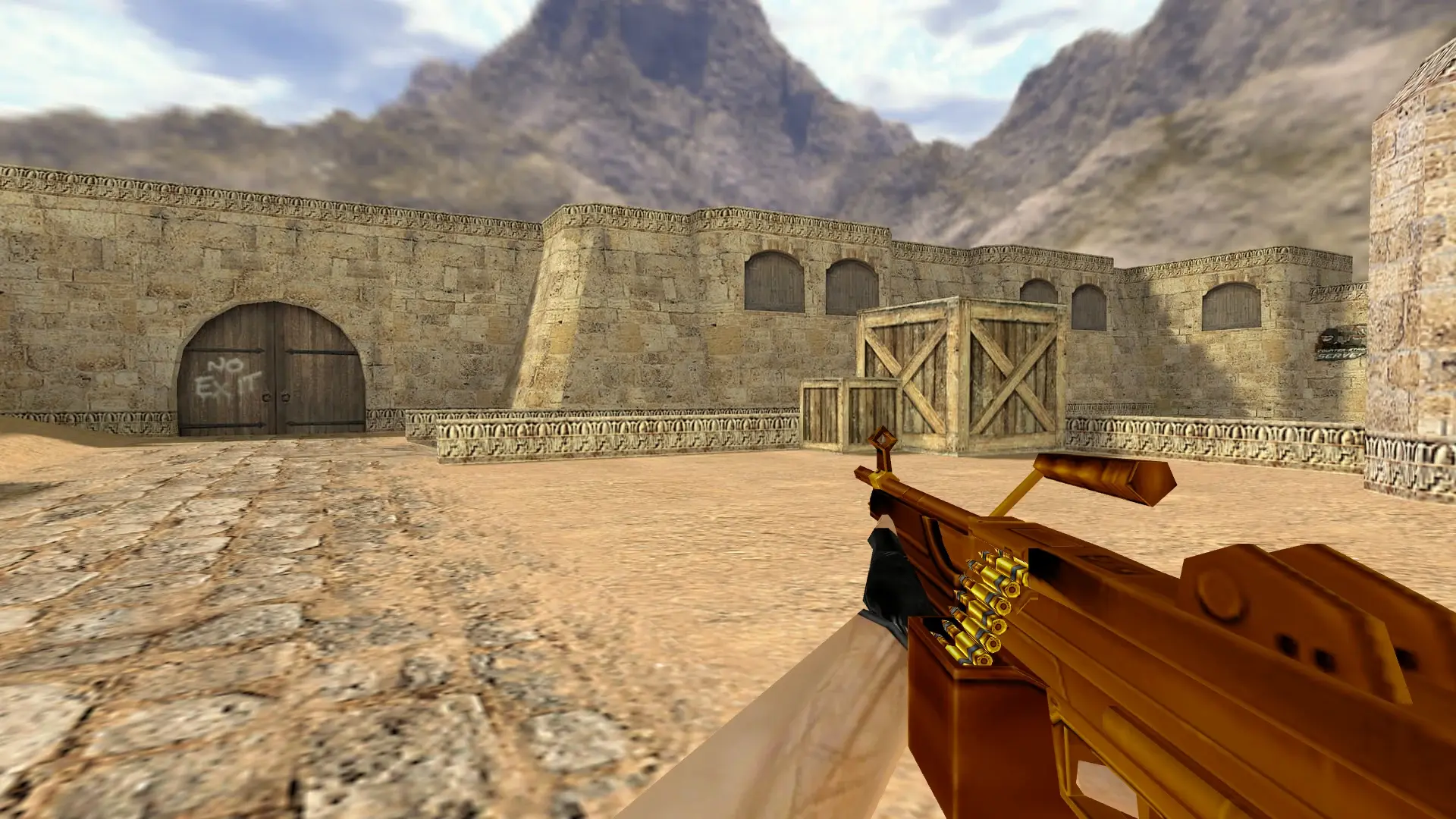 M249 — Gold Weapons Pack V3 — de_dust2 (first person)