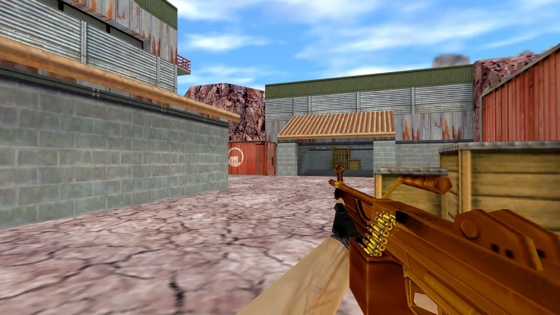 M249 — Gold Weapons Pack V3 — de_nuke (first person)