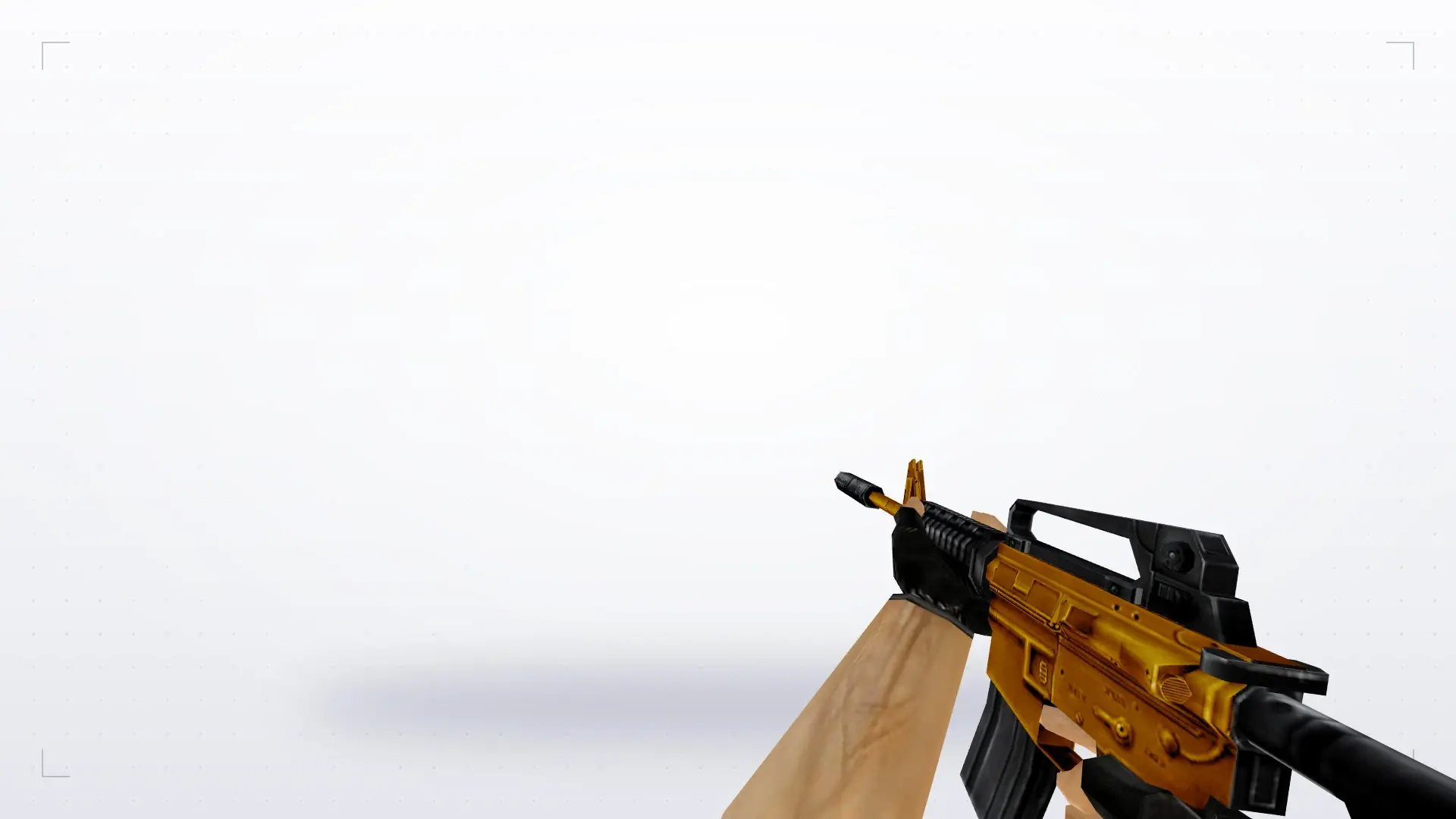 M4A1 — Gold Weapons Pack V3 — first person
