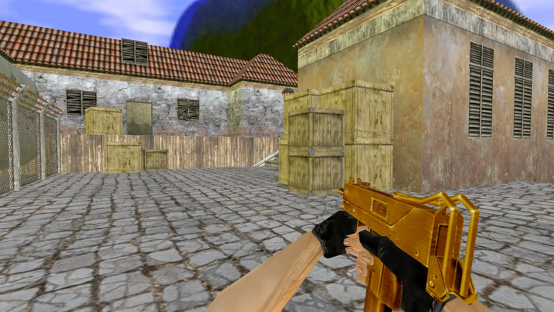 MAC-10 — Gold Weapons Pack V3 — de_inferno (first person)