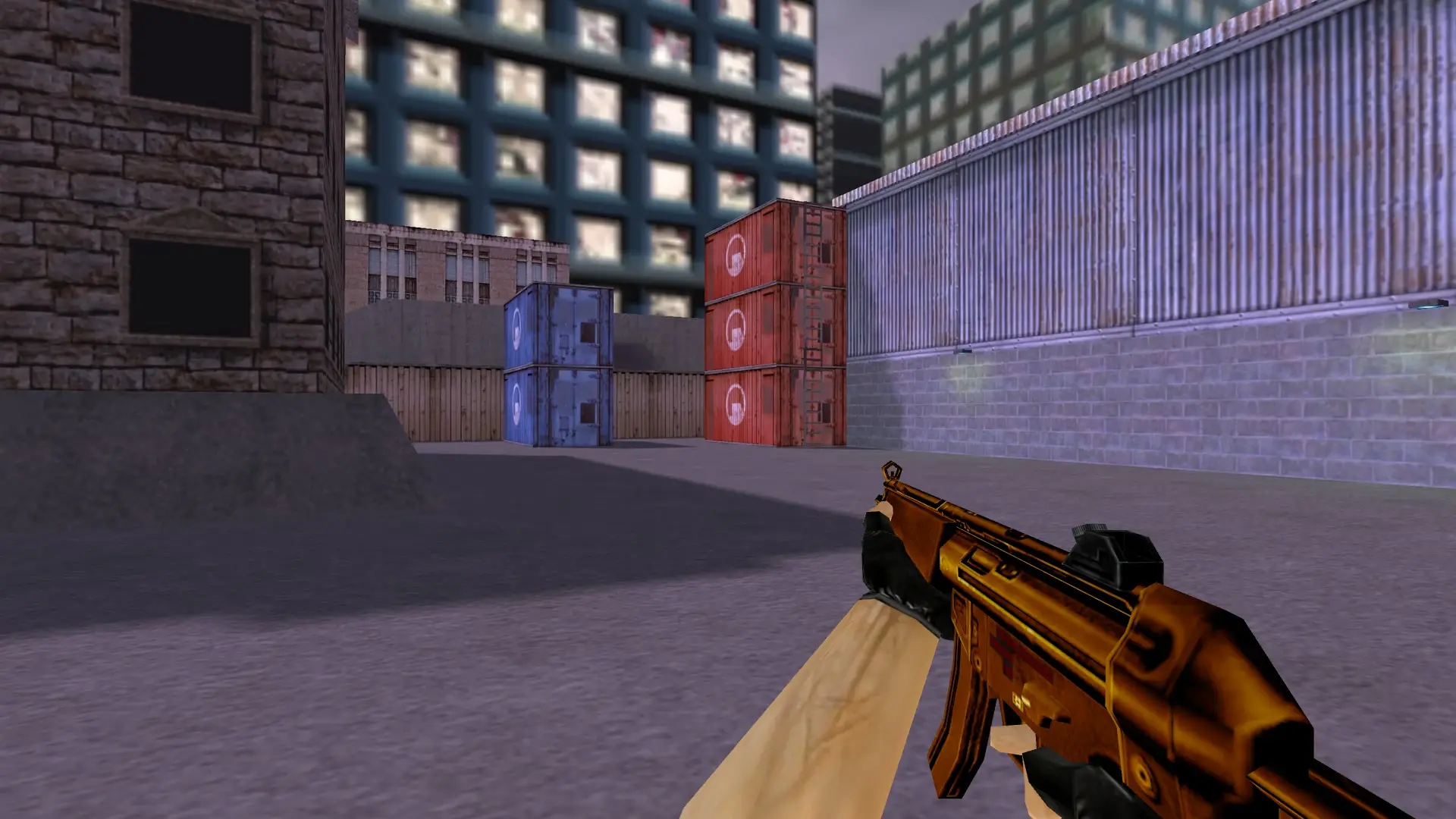 MP5 — Gold Weapons Pack V3 — cs_assault (first person)