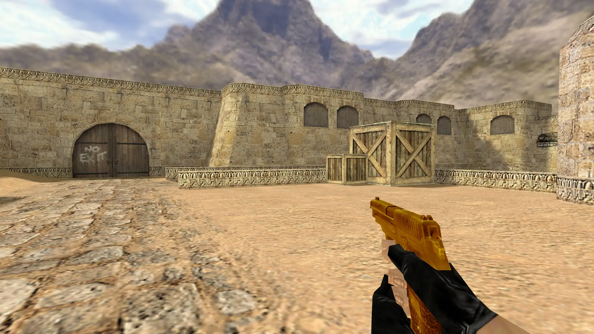 P228 — Gold Weapons Pack V3 — de_dust2 (first person)