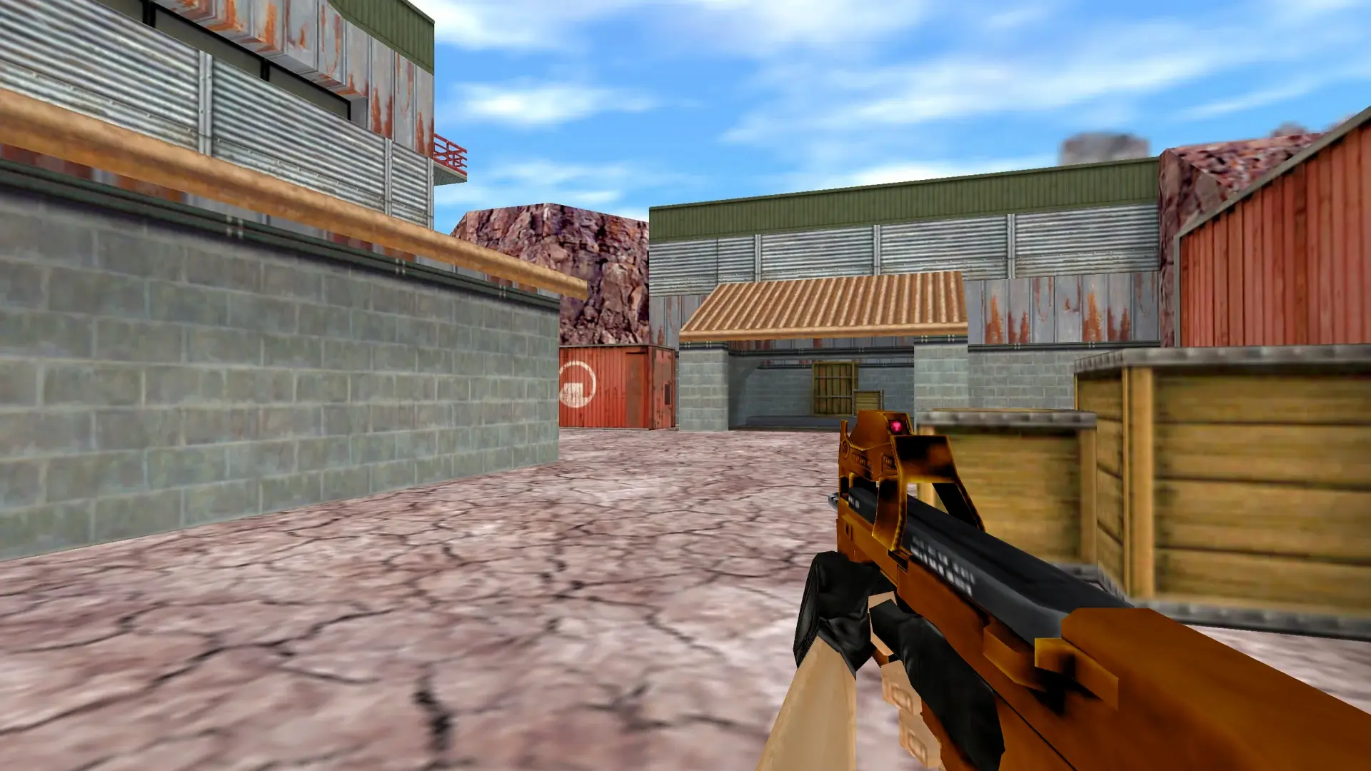P90 — Gold Weapons Pack V3 — de_nuke (first person)