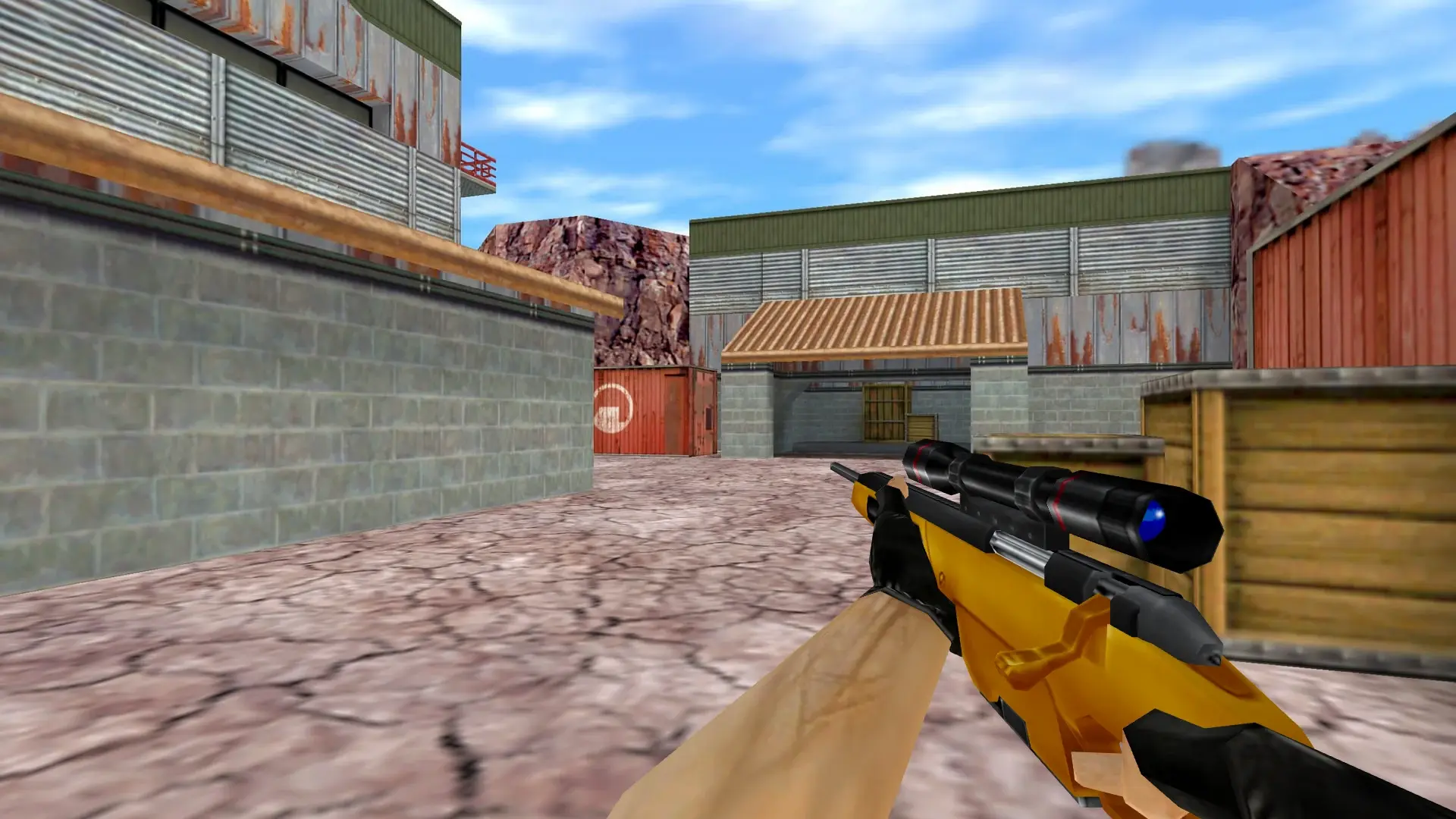 Scout — Gold Weapons Pack V3 — de_nuke (first person)