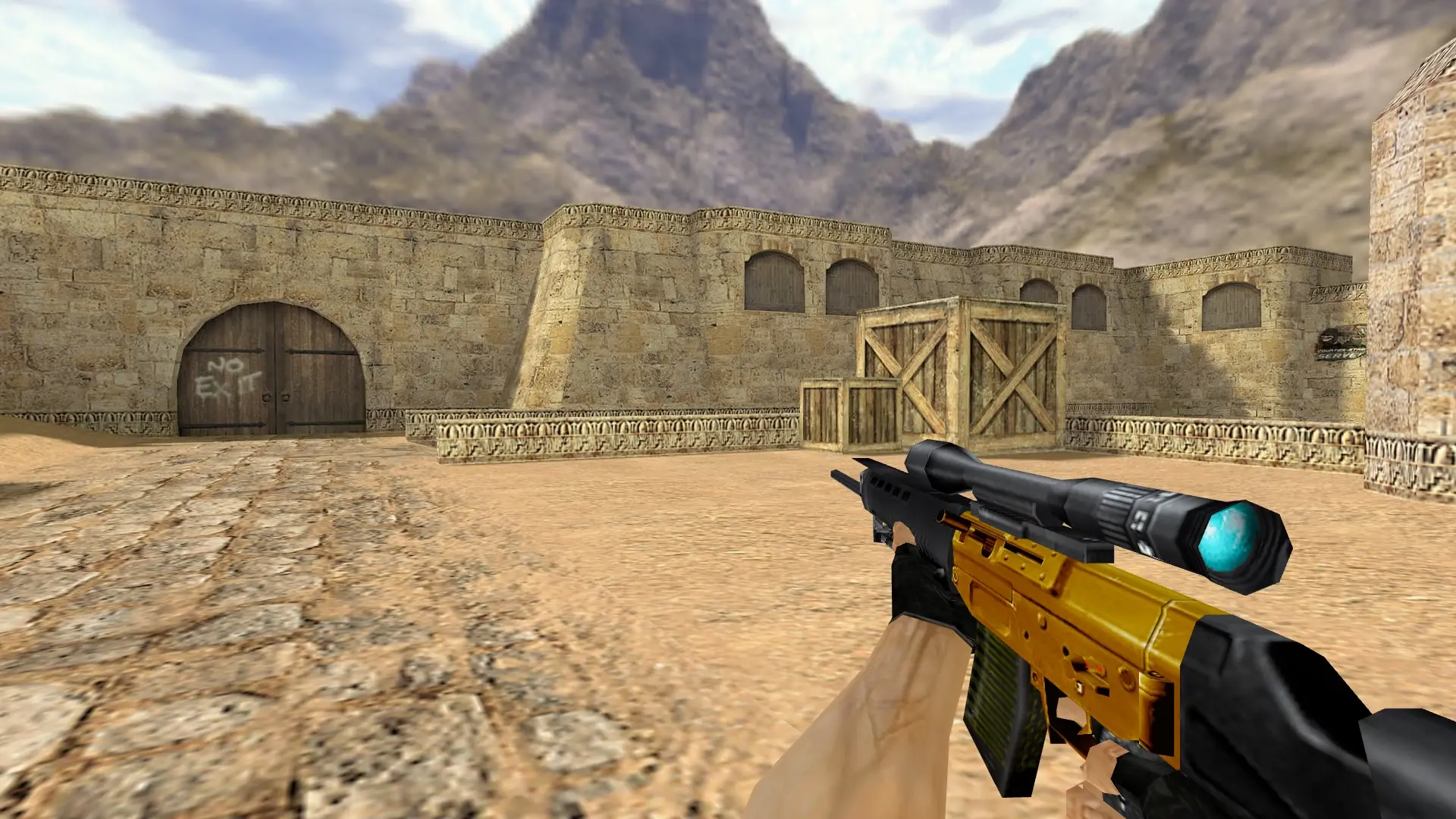 SG550 — Gold Weapons Pack V3 — de_dust2 (first person)