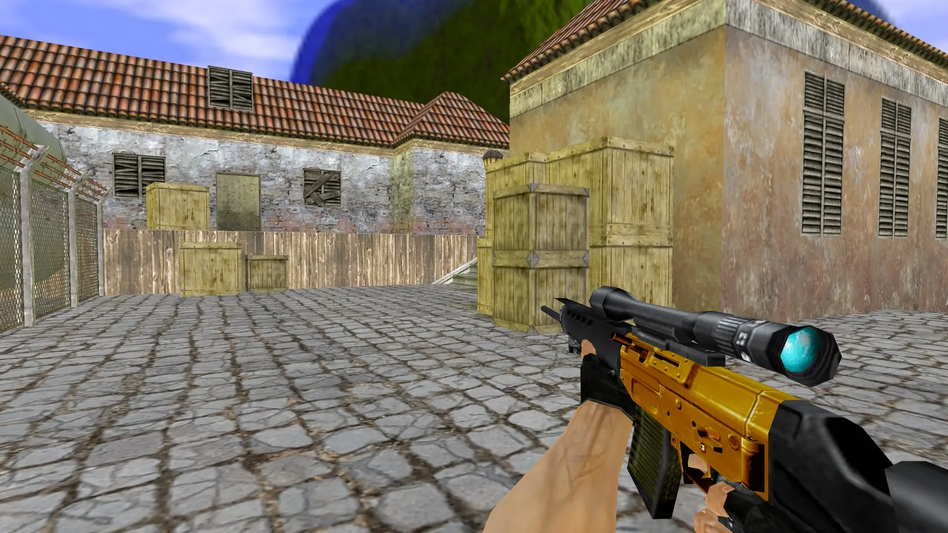 SG550 — Gold Weapons Pack V3 — de_inferno (first person)