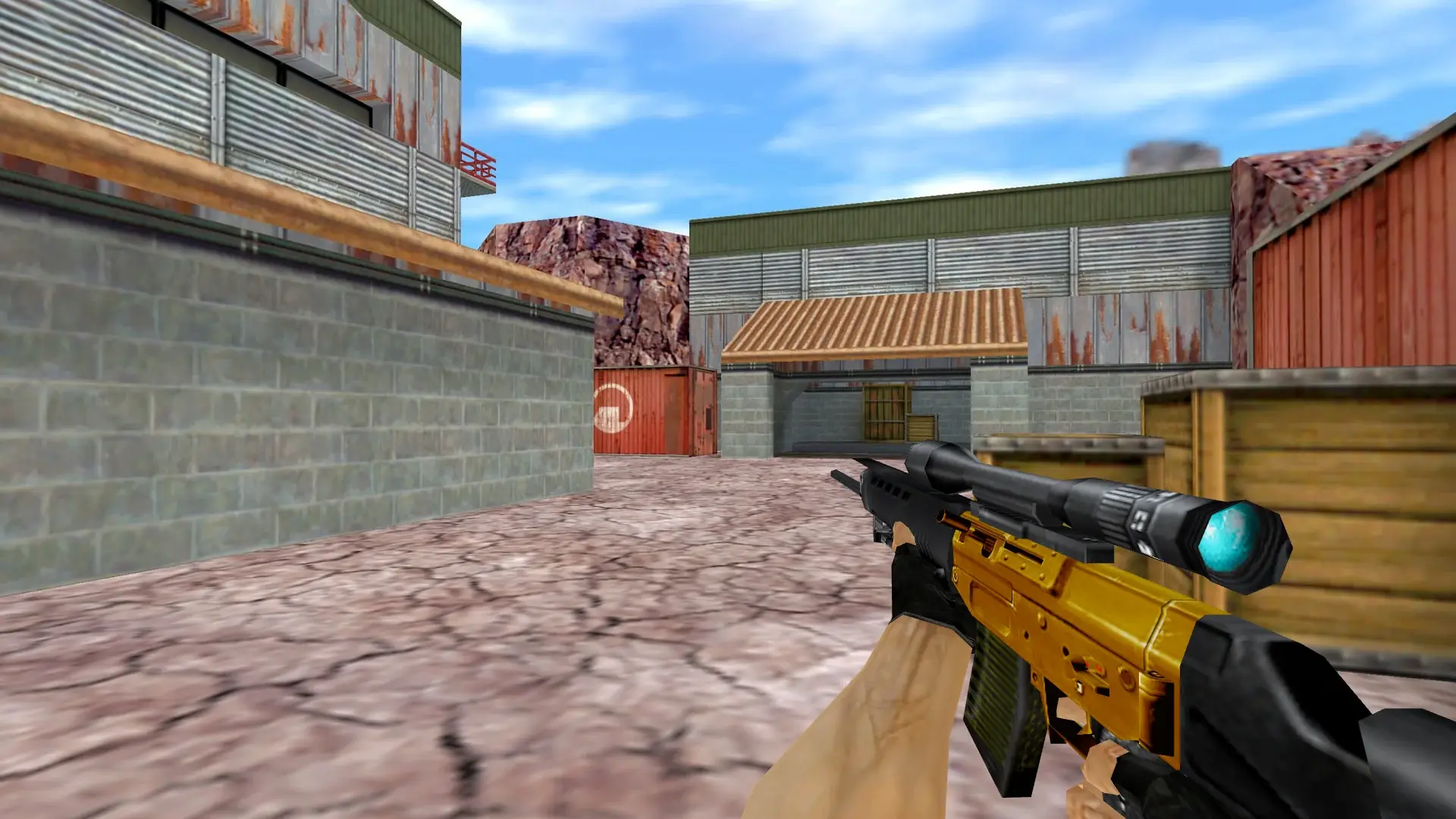 SG550 — Gold Weapons Pack V3 — de_nuke (first person)