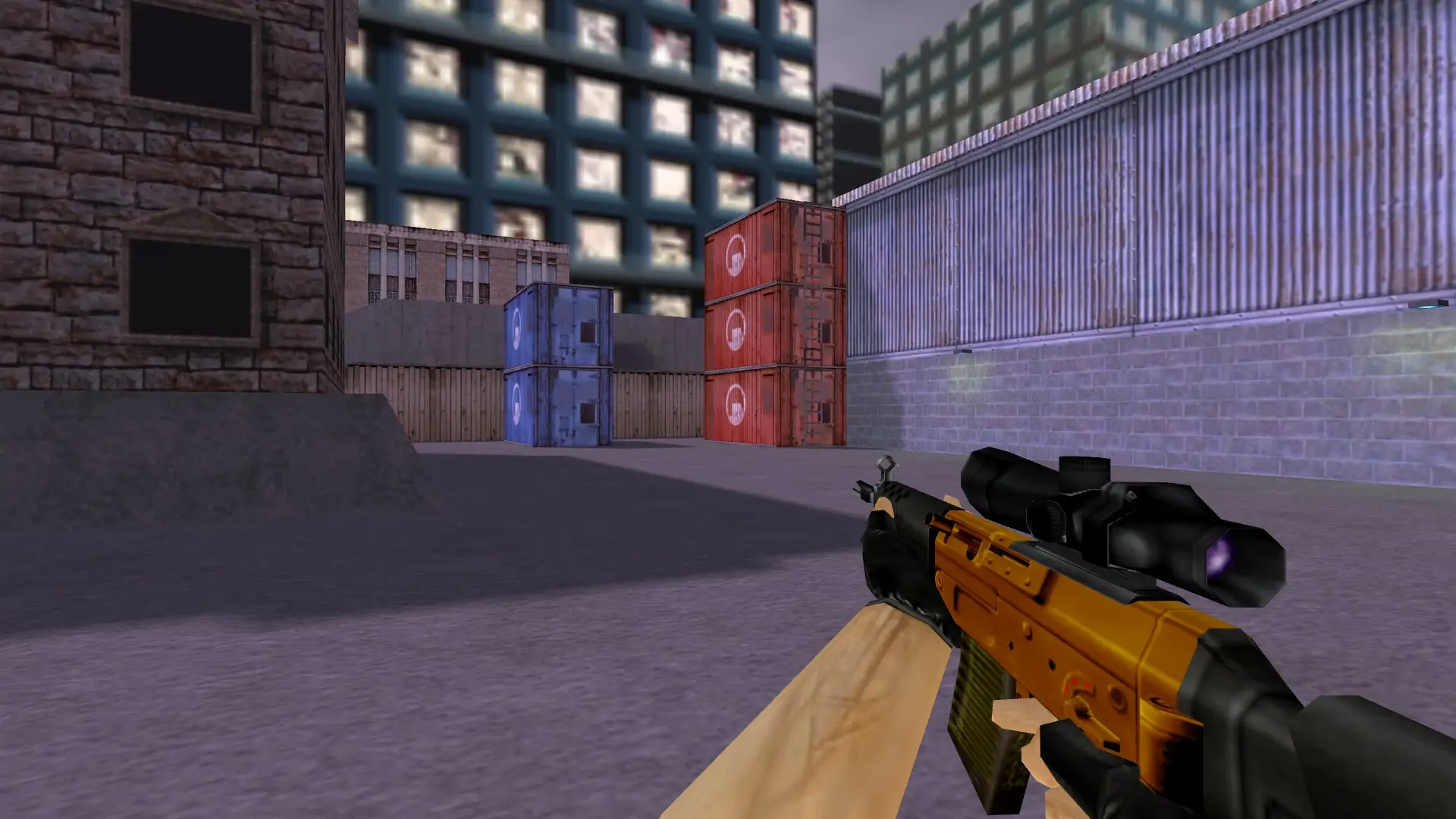 SG552 — Gold Weapons Pack V3 — cs_assault (first person)