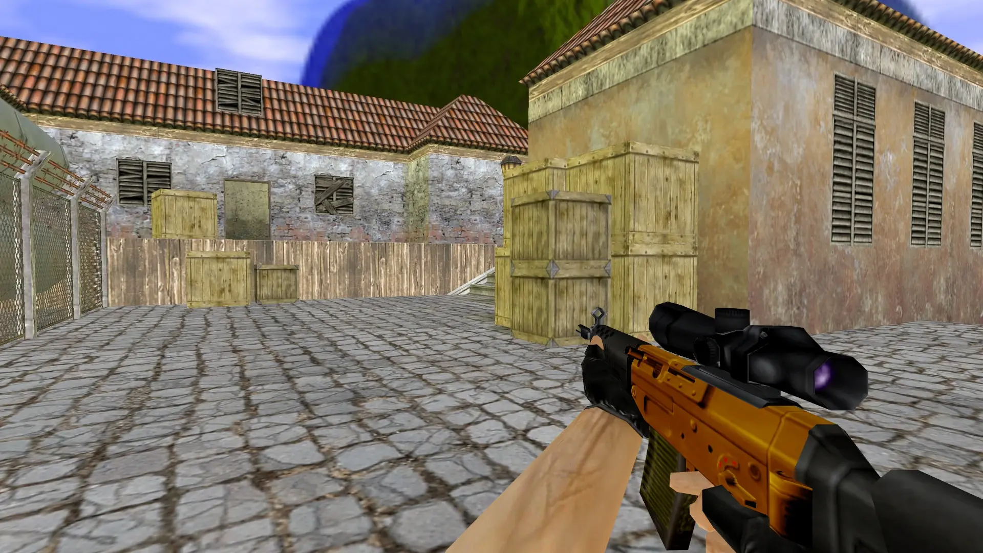 SG552 — Gold Weapons Pack V3 — de_inferno (first person)