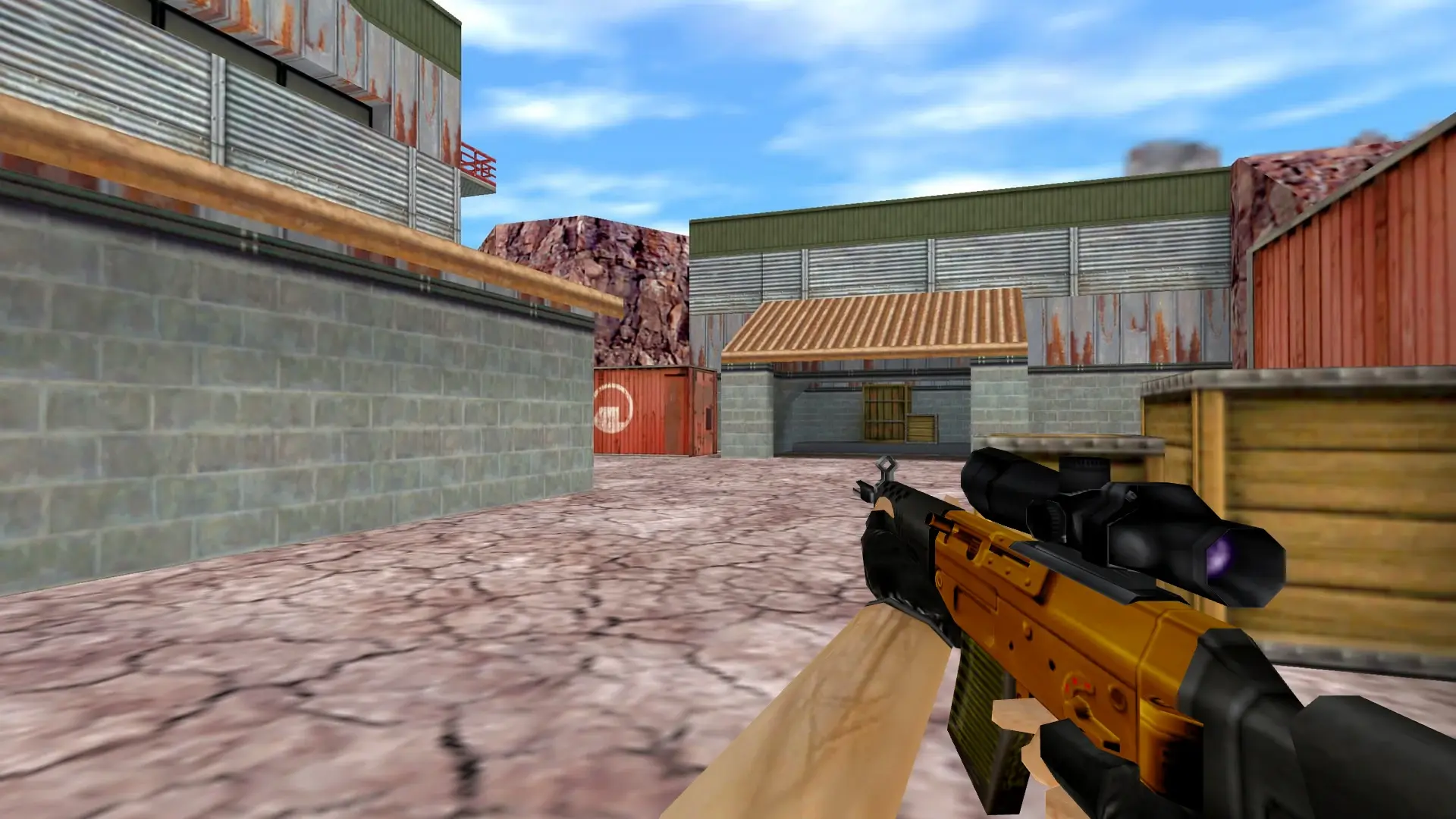SG552 — Gold Weapons Pack V3 — de_nuke (first person)