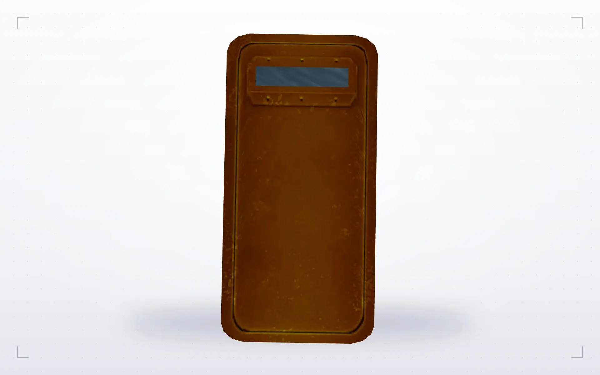 Tactical Shield — Gold Weapons Pack V3 — top view