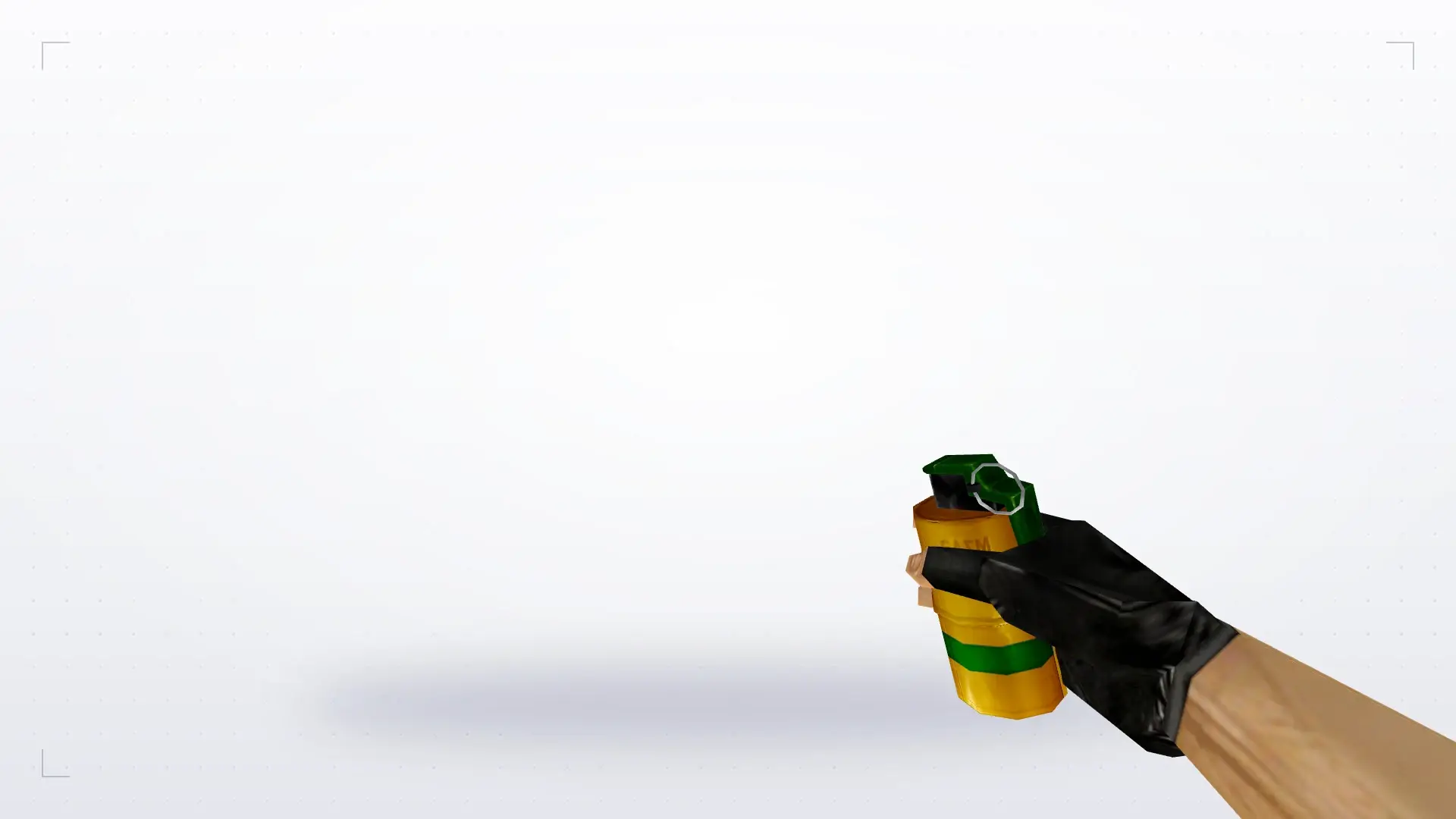 Smoke Grenade — Gold Weapons Pack V3 — first person