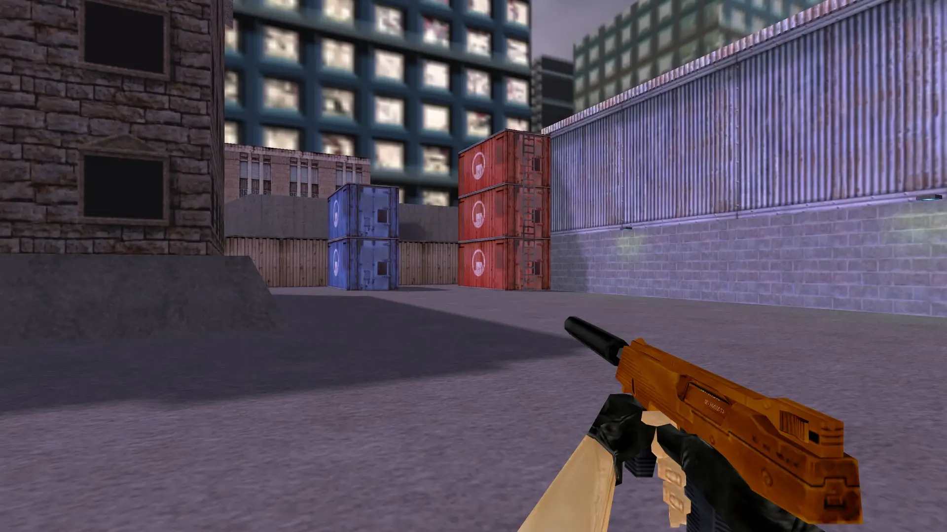 TMP — Gold Weapons Pack V3 — cs_assault (first person)