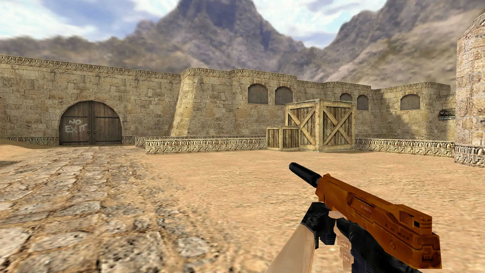 TMP — Gold Weapons Pack V3 — de_dust2 (first person)