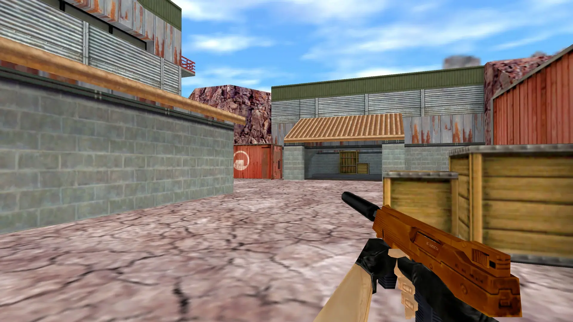 TMP — Gold Weapons Pack V3 — de_nuke (first person)