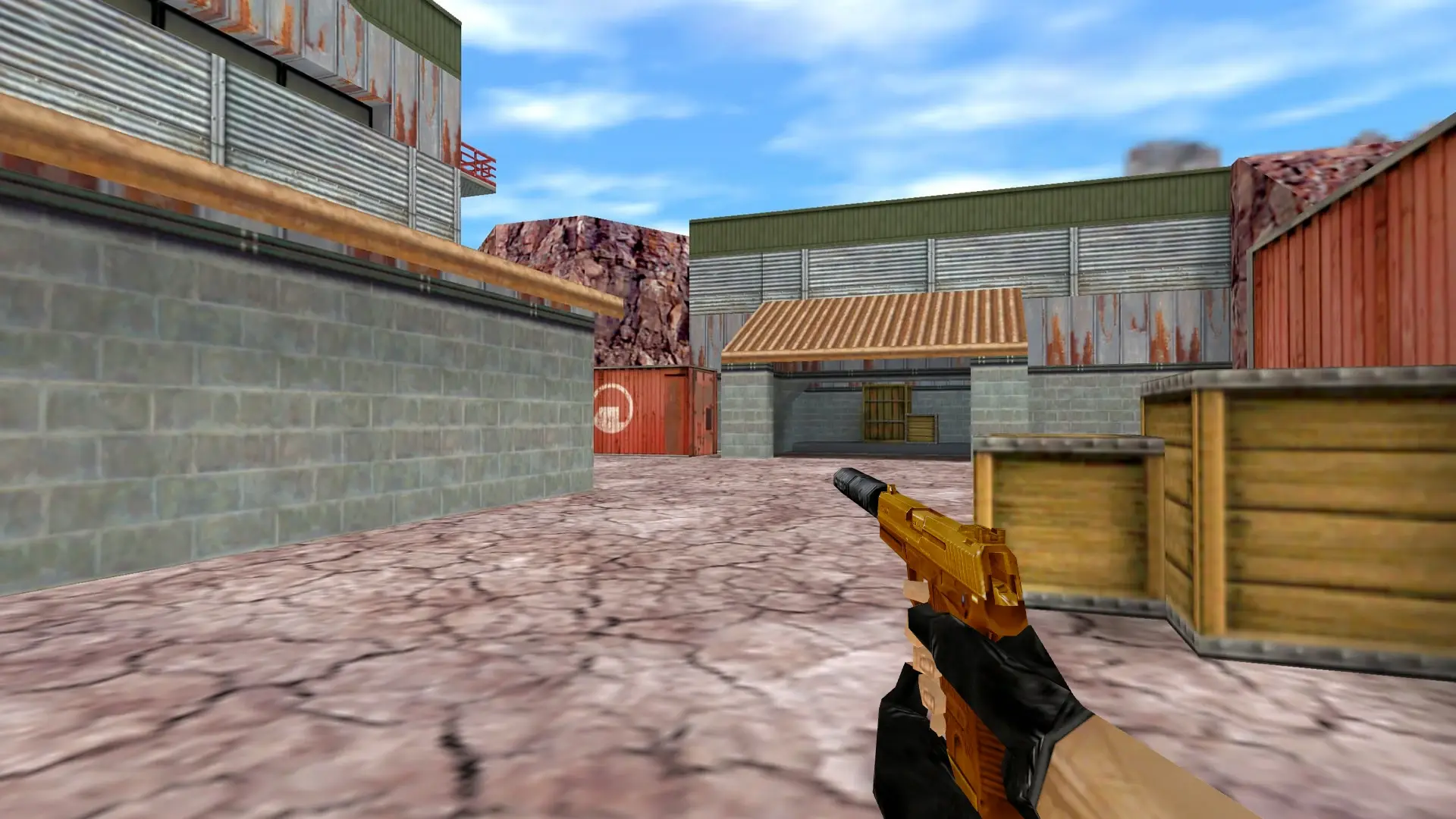 USP — Gold Weapons Pack V3 — de_nuke (first person)