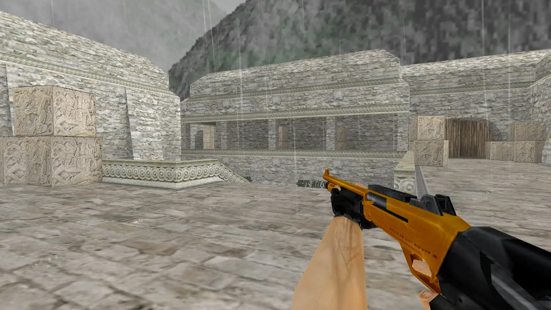 XM1014 — Gold Weapons Pack V3 — de_aztec (first person)