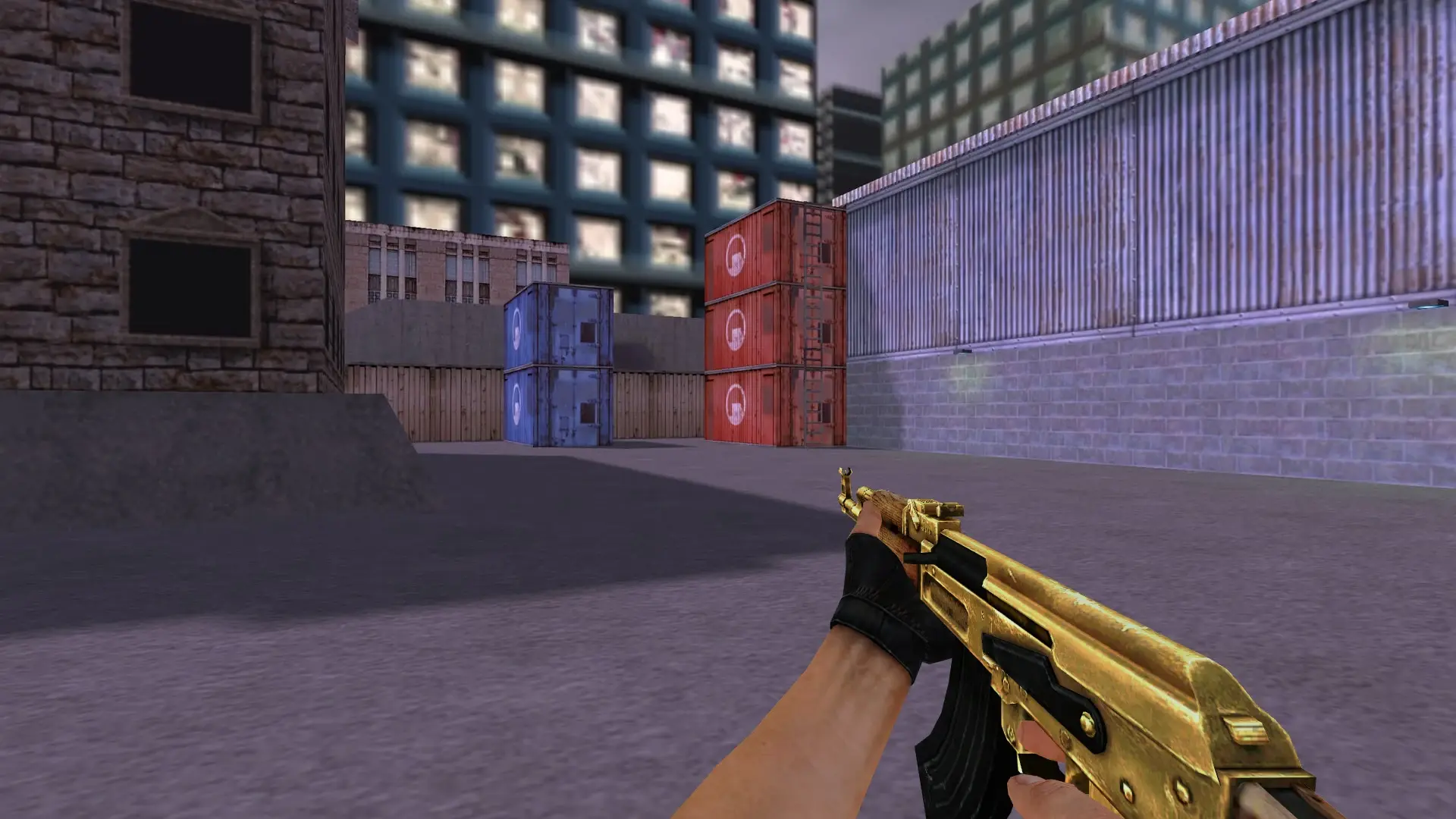 AK-47 — Golden Weapon Pack — cs_assault (first person)