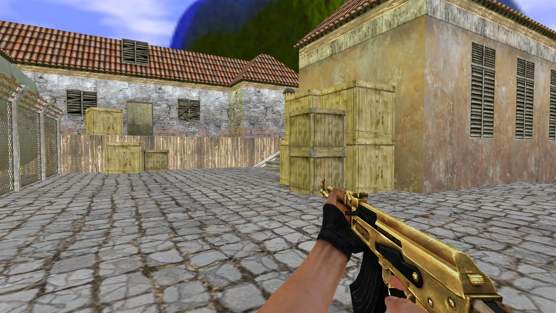 AK-47 — Golden Weapon Pack — de_inferno (first person)