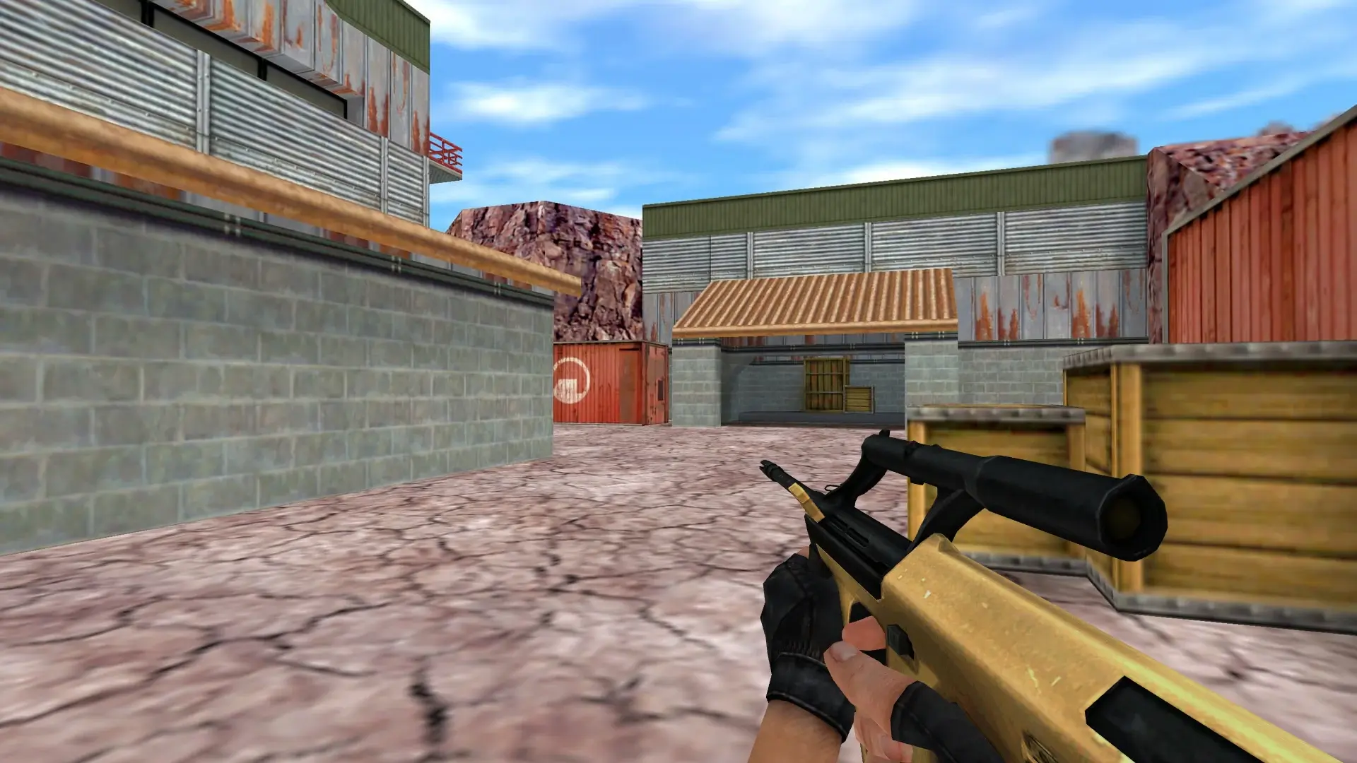AUG — Golden Weapon Pack — de_nuke (first person)