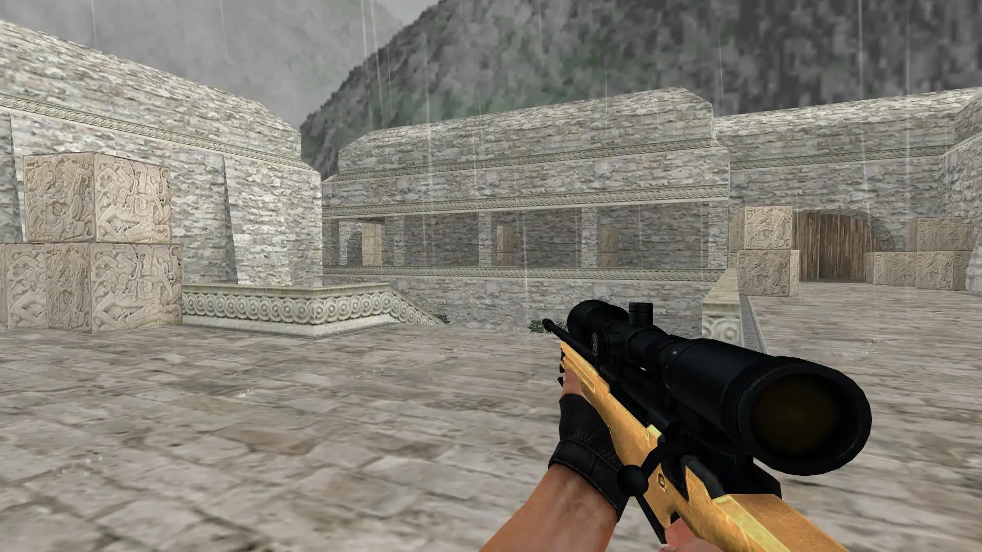 AWP — Golden Weapon Pack — de_aztec (first person)