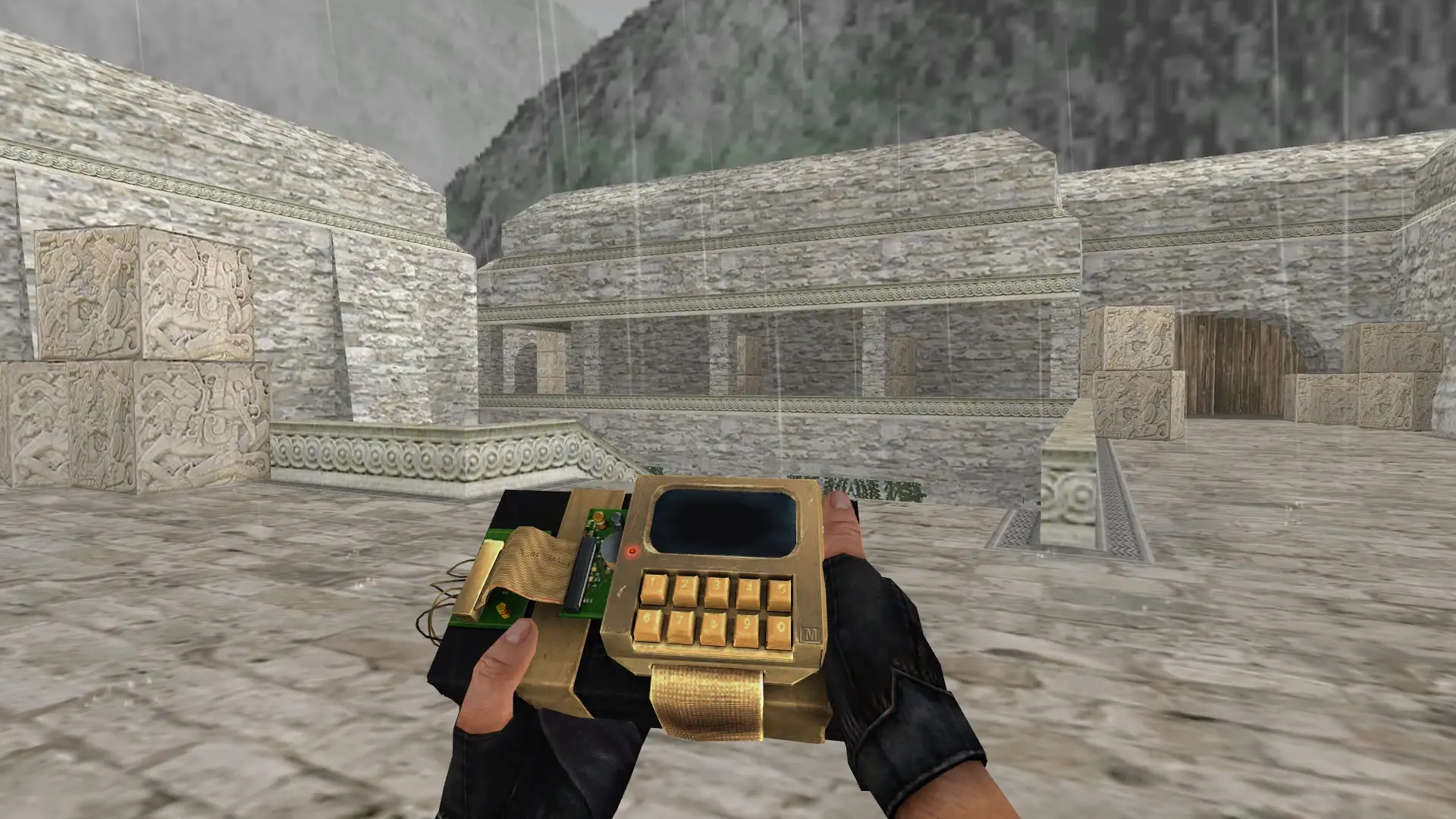 C4 — Golden Weapon Pack — de_aztec (first person)